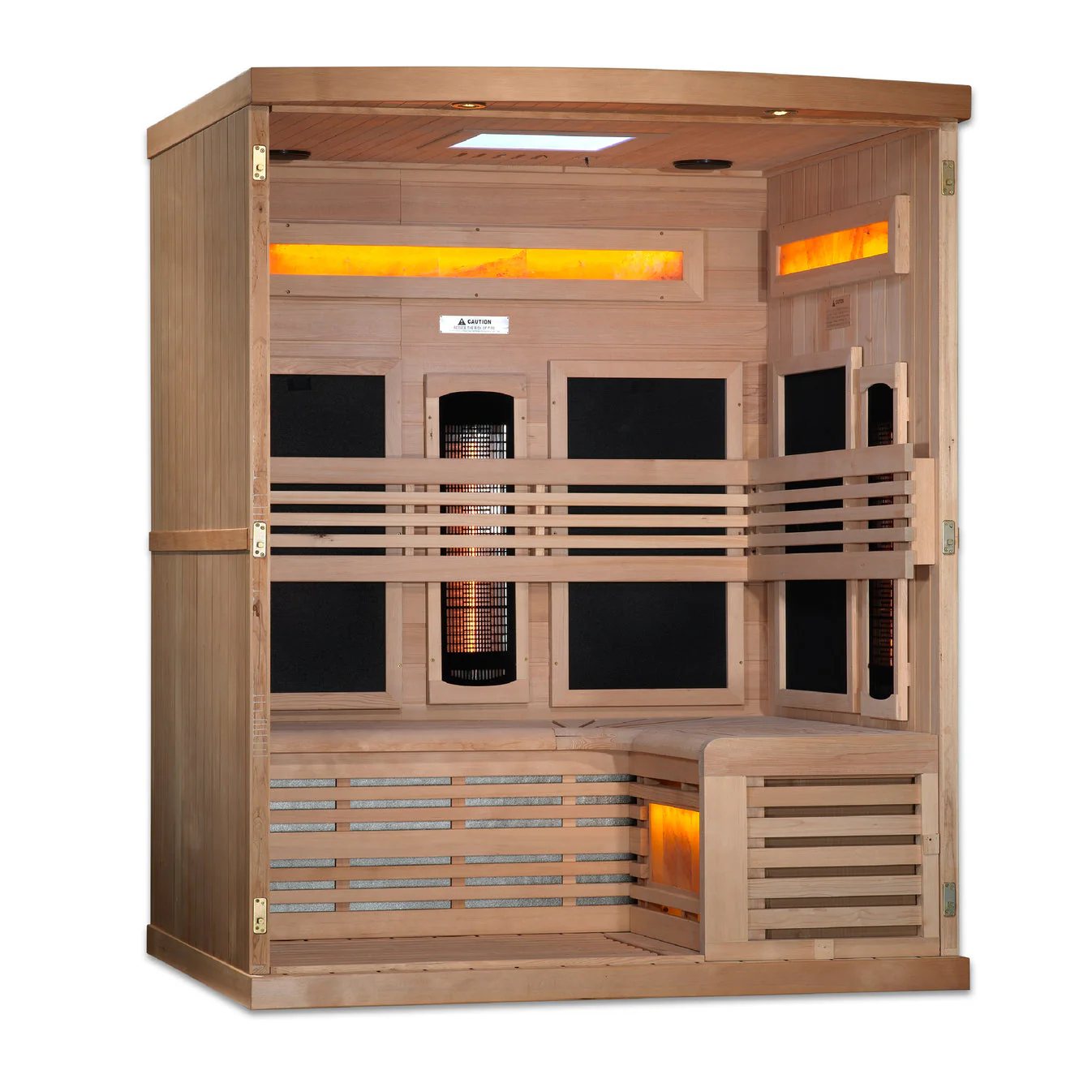 Golden Designs Reserve Edition 3 Person Near Zero EMF Full Spectrum with Himalayan Salt Bar - Image 4