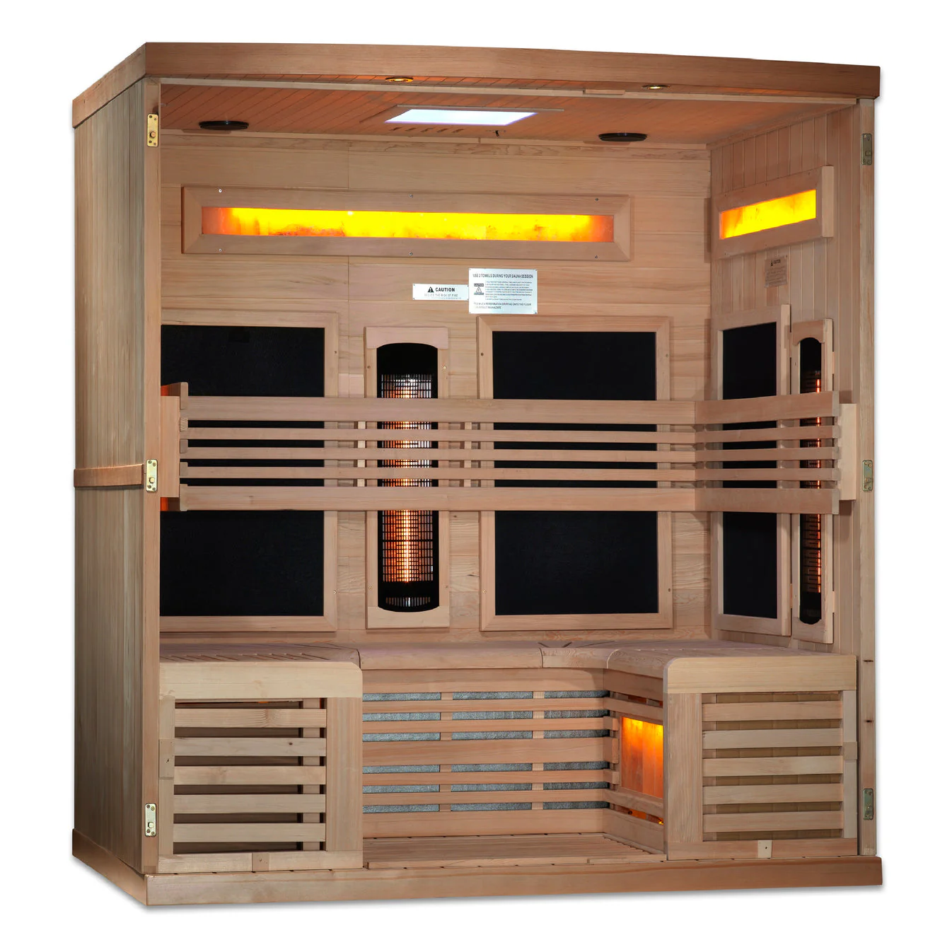 Golden Designs Reserve Edition 6 Person Near Zero EMF Full Spectrum with Himalayan Salt Bar - Image 4