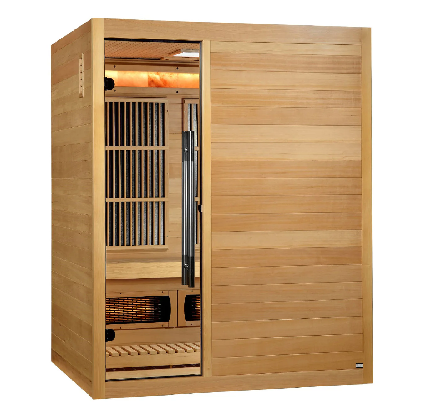 Golden Designs Soria 3 Person Hybrid Sauna (Indoor) Full Spectrum and Harvia Traditional Stove