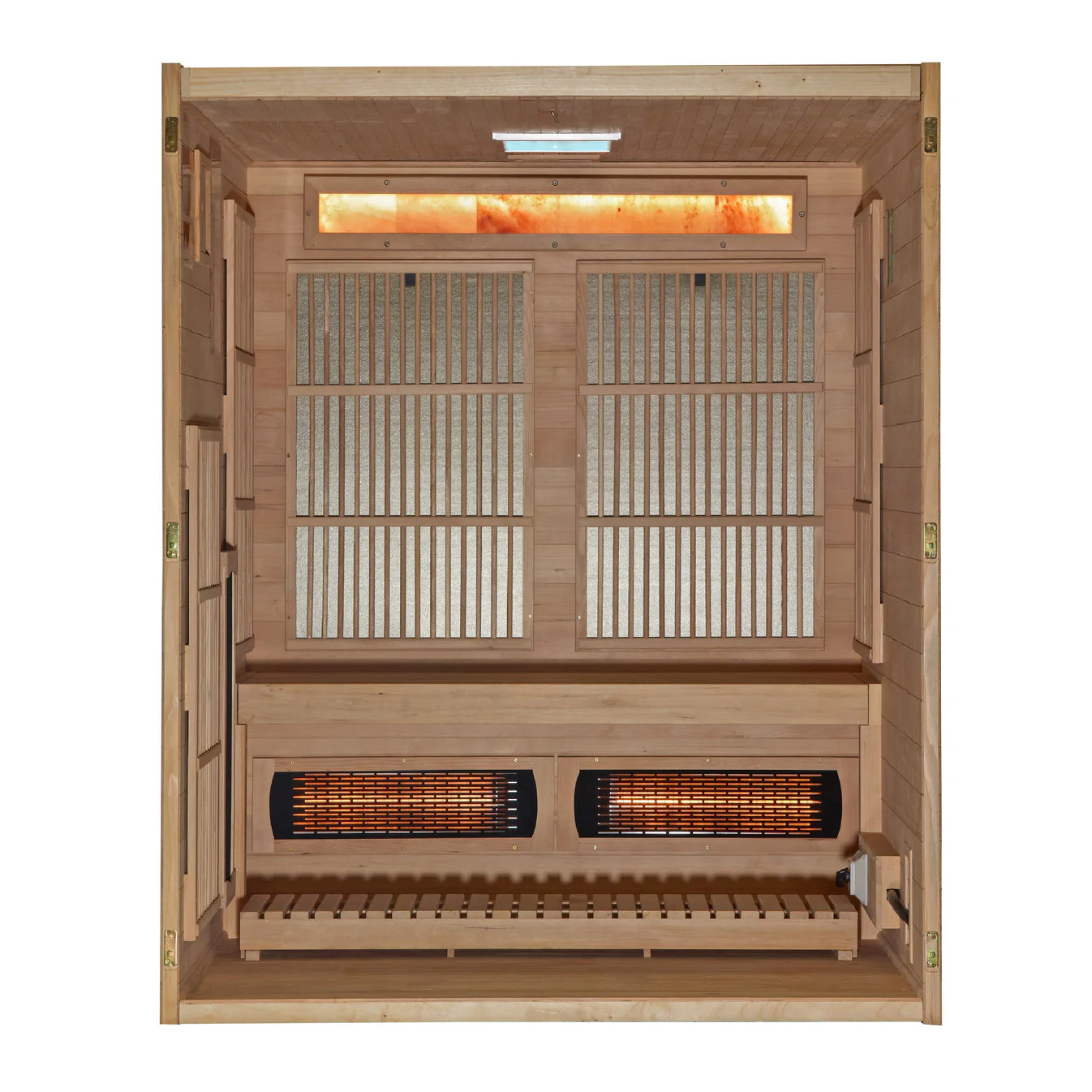 Golden Designs Soria 3 Person Hybrid Sauna (Indoor) Full Spectrum and Harvia Traditional Stove - Image 4