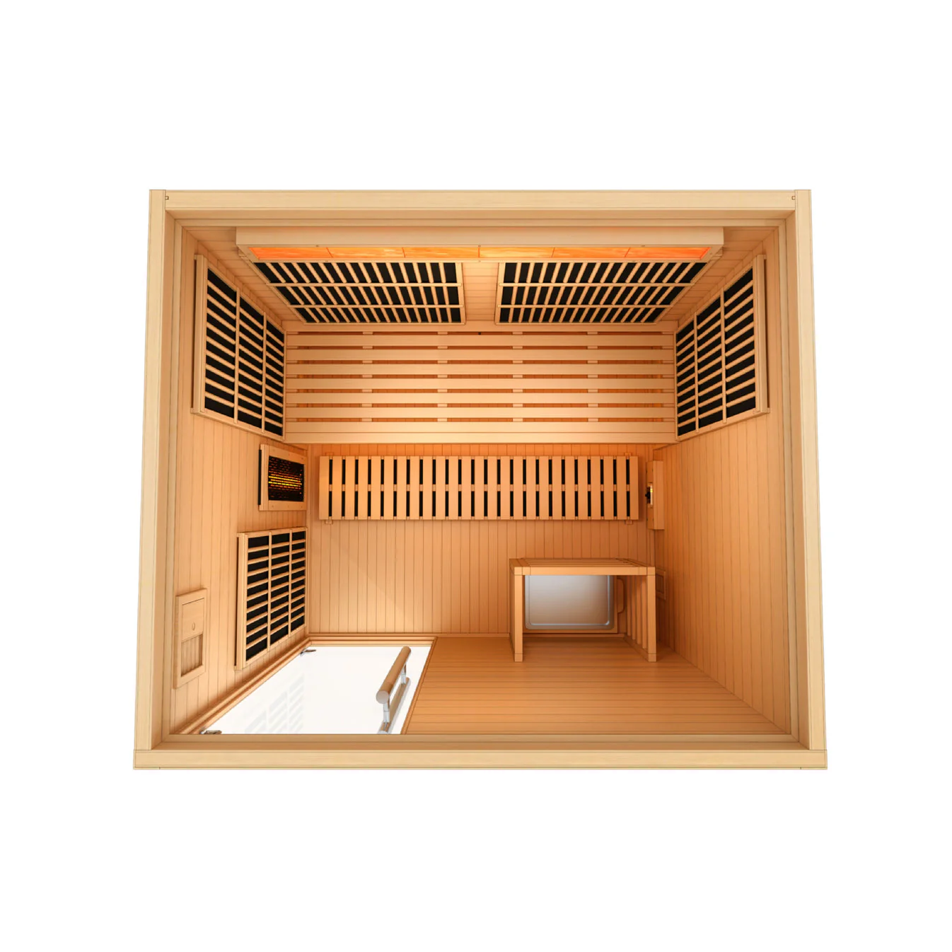 Golden Designs Soria 3 Person Hybrid Sauna (Indoor) Full Spectrum and Harvia Traditional Stove - Image 7