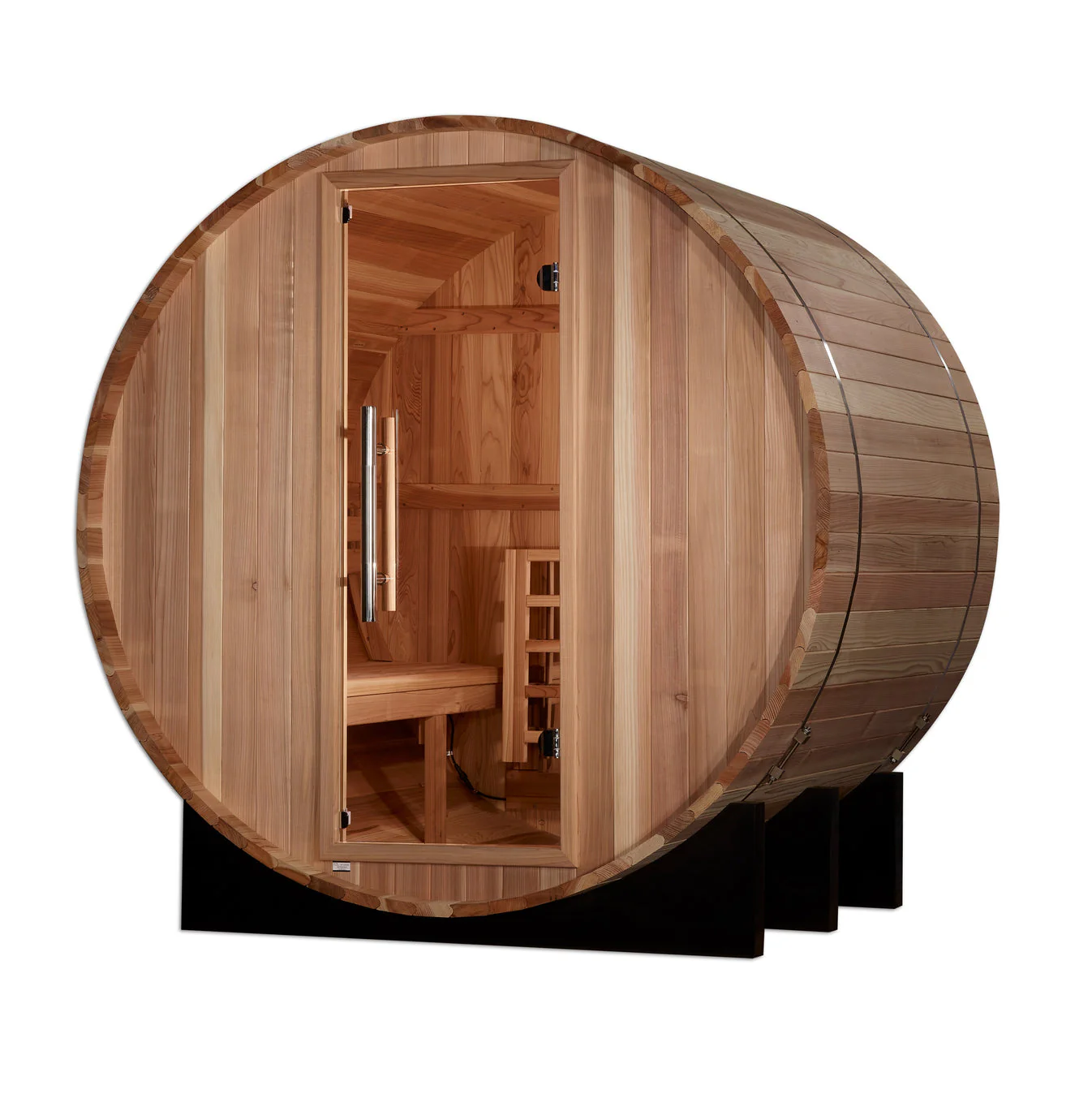 Golden Designs St. Moritz 2 Person Barrel Traditional Sauna - Image 3