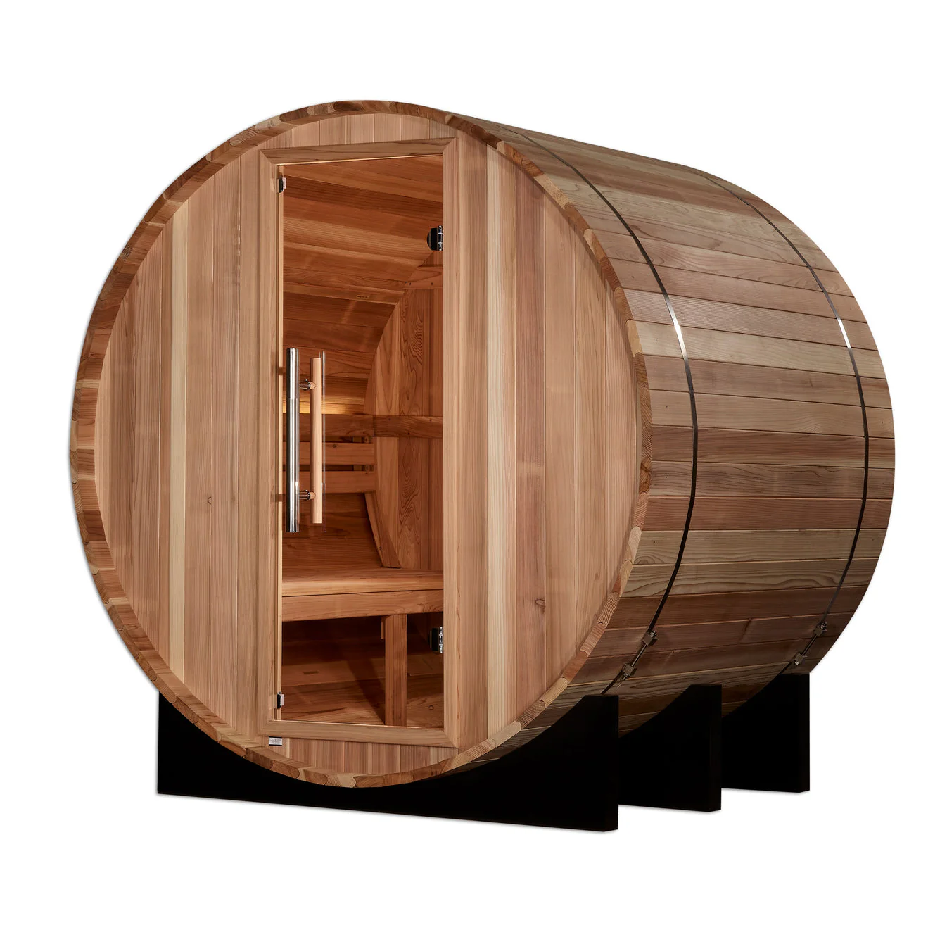 Golden Designs St. Moritz 2 Person Barrel Traditional Sauna - Image 4