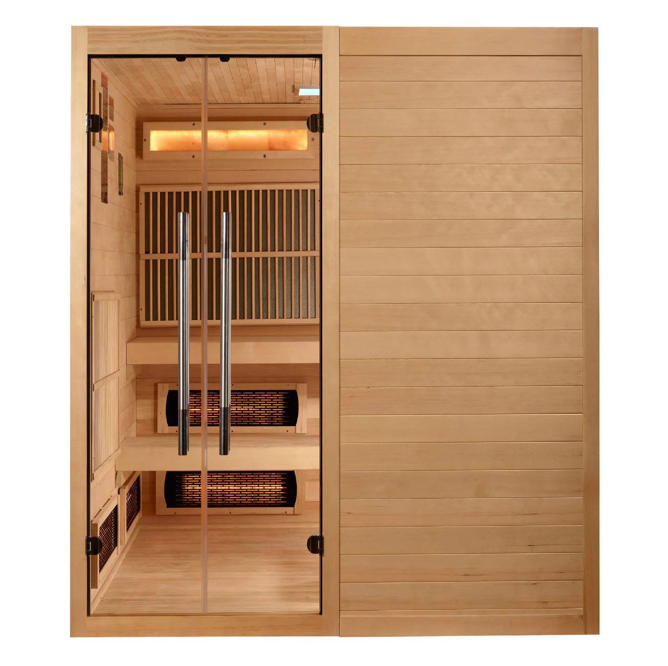 Golden Designs Toledo 6 Person Hybrid Sauna (Indoor) Full Spectrum and Harvia Traditional Stove - Image 2