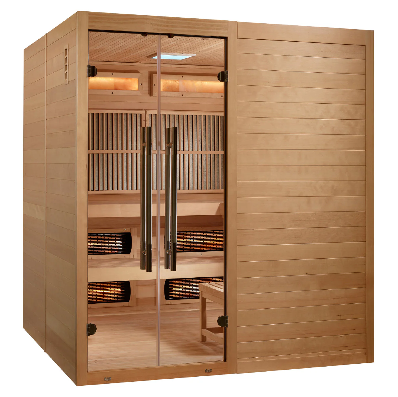 Golden Designs Toledo 6 Person Hybrid Sauna (Indoor) Full Spectrum and Harvia Traditional Stove - Image 3