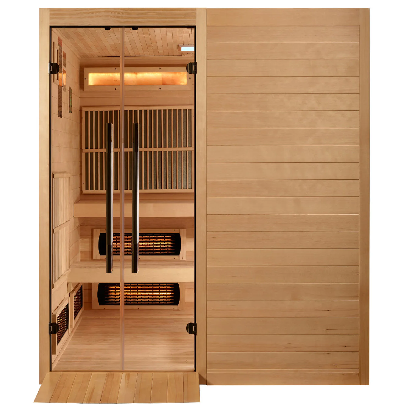 Golden Designs Toledo 6 Person Hybrid Sauna (Indoor) Full Spectrum and Harvia Traditional Stove - Image 6