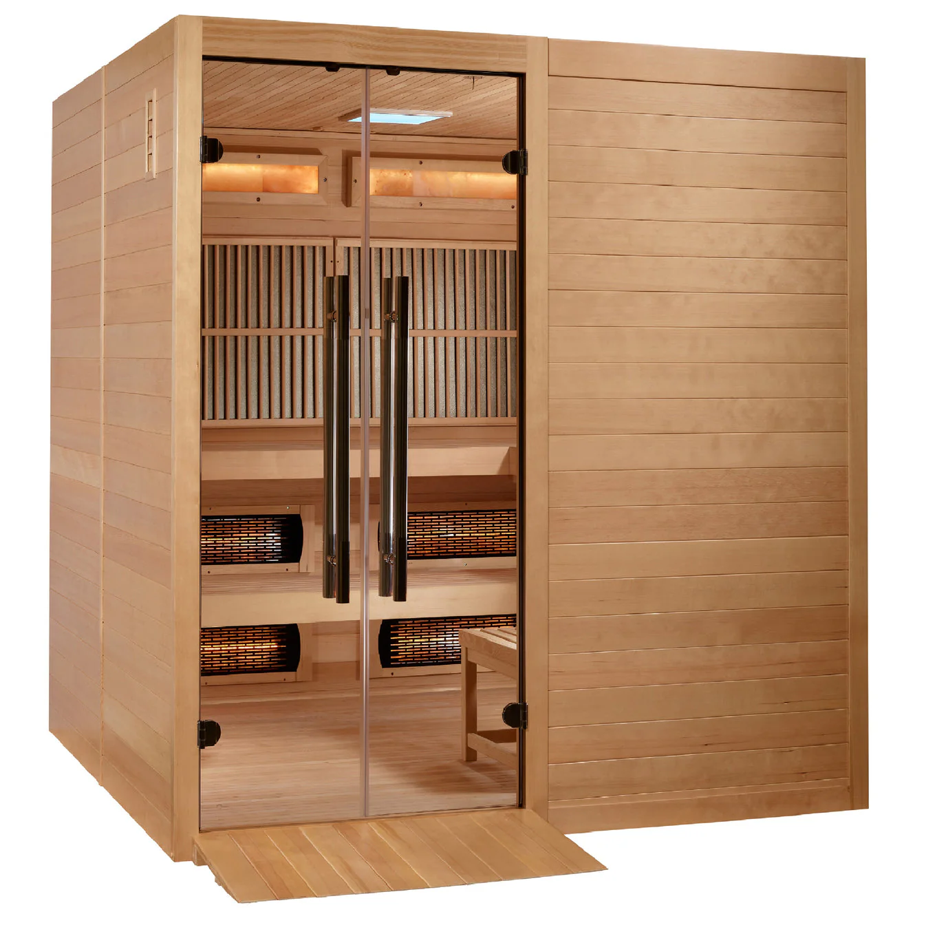 Golden Designs Toledo 6 Person Hybrid Sauna (Indoor) Full Spectrum and Harvia Traditional Stove - Image 7