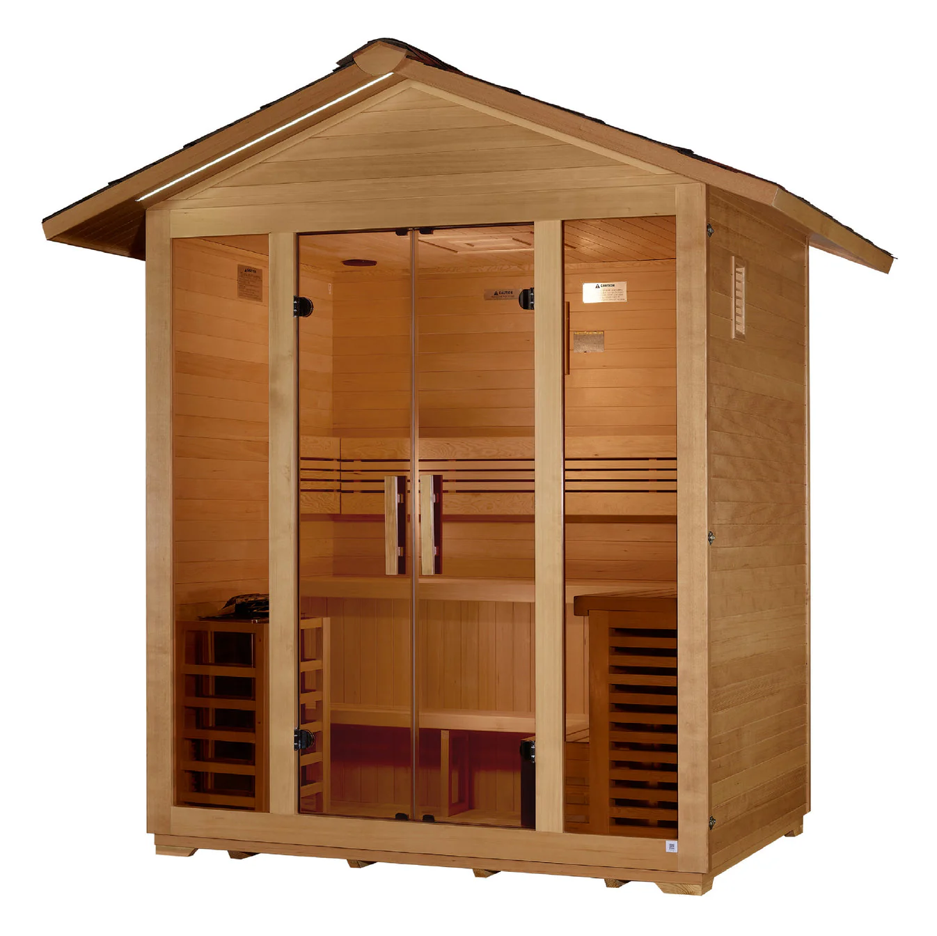 Golden Designs Vorarlberg 5 Person Traditional Outdoor Sauna - Image 3