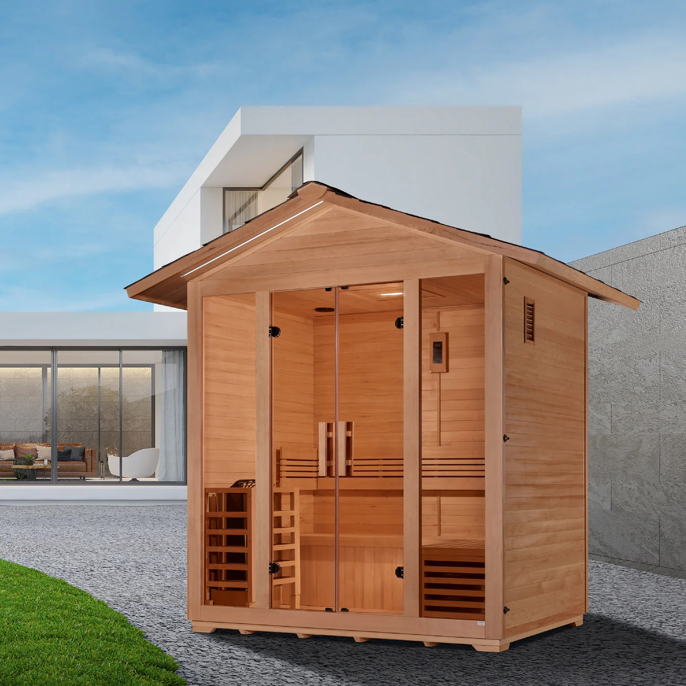 Golden Designs Vorarlberg 5 Person Traditional Outdoor Sauna - Image 5