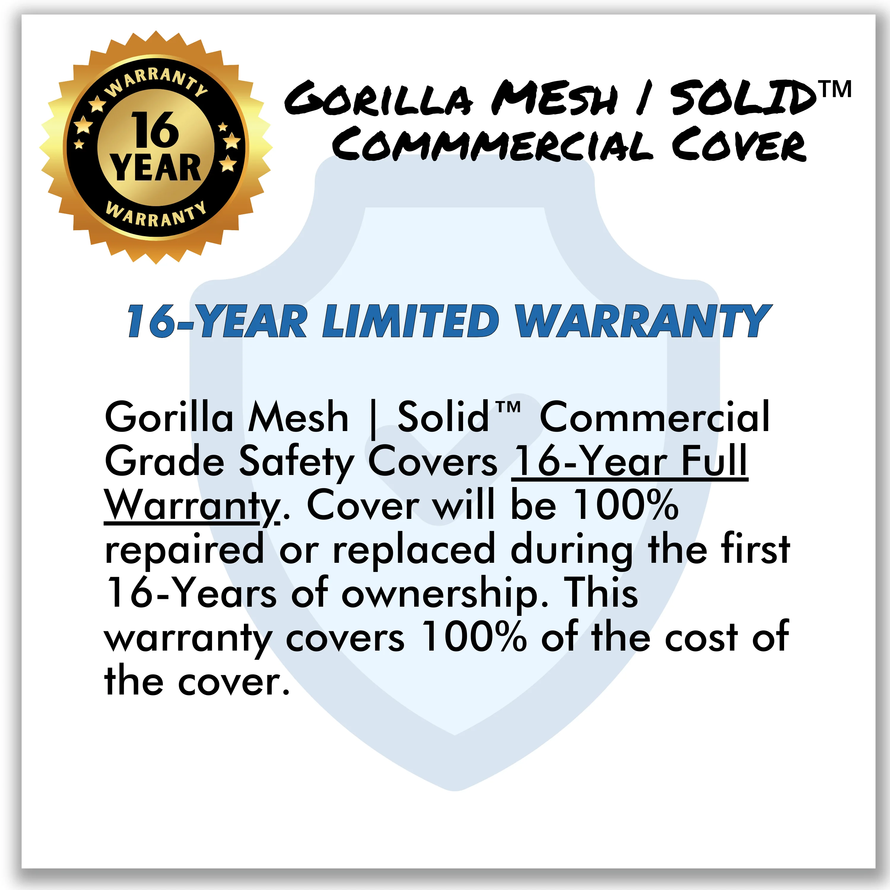 Gorilla Solid In-Ground Pool Safety Cover - Image 3
