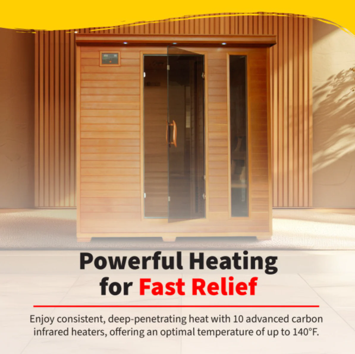 Great Bear 6 Person Cedar FAR Infrared Sauna - Image 6
