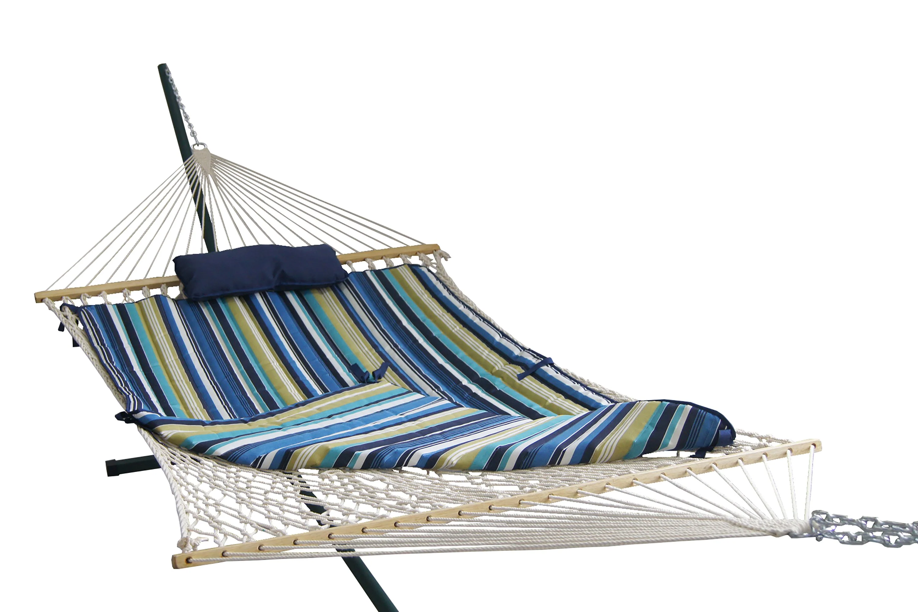Island Retreat Hammock Set - Blue Cover - Image 3