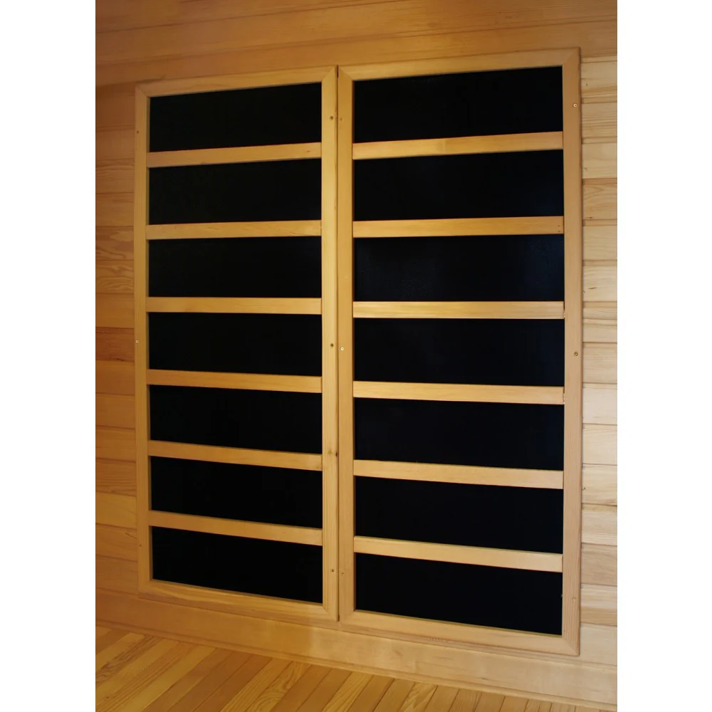 Klondike 4 Person Cedar Infrared Sauna Room with 9 Carbon Heaters - Image 10