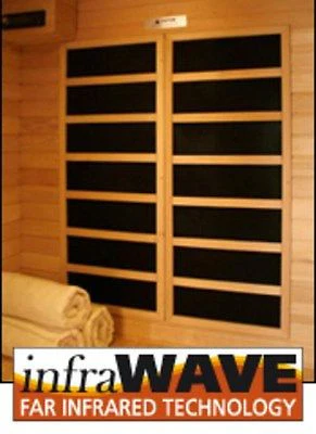 Klondike 4 Person Cedar Infrared Sauna Room with 9 Carbon Heaters - Image 4