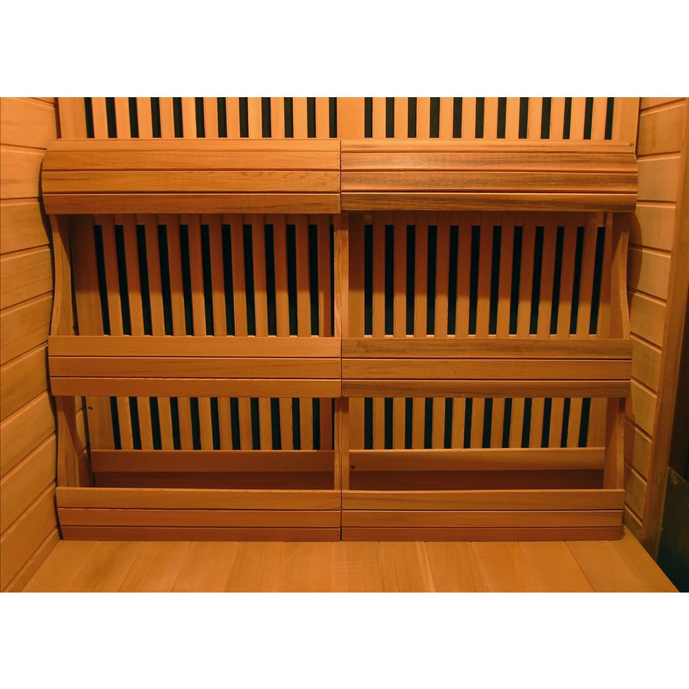 Klondike 4 Person Cedar Infrared Sauna Room with 9 Carbon Heaters - Image 9