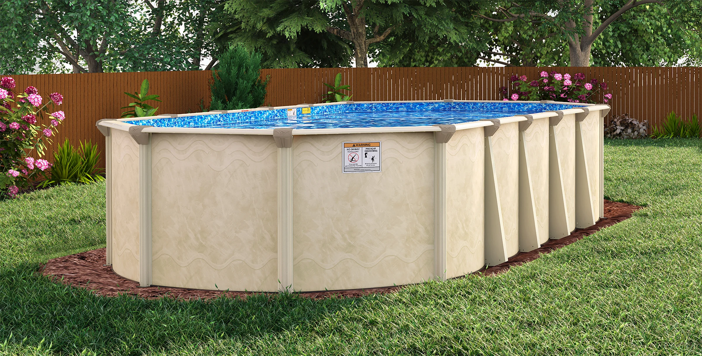 Lake Vista 52" or 54" Tall Steel Above Ground Pool Kit plus Starter Package - Image 5