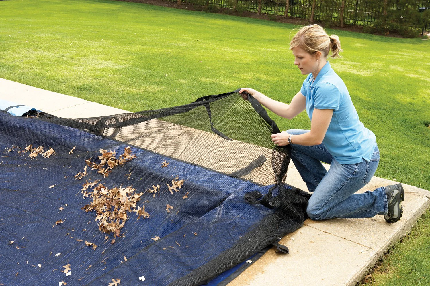 Arctic Armor Leaf Net Rectangle In-Ground Swimming Pool Cover