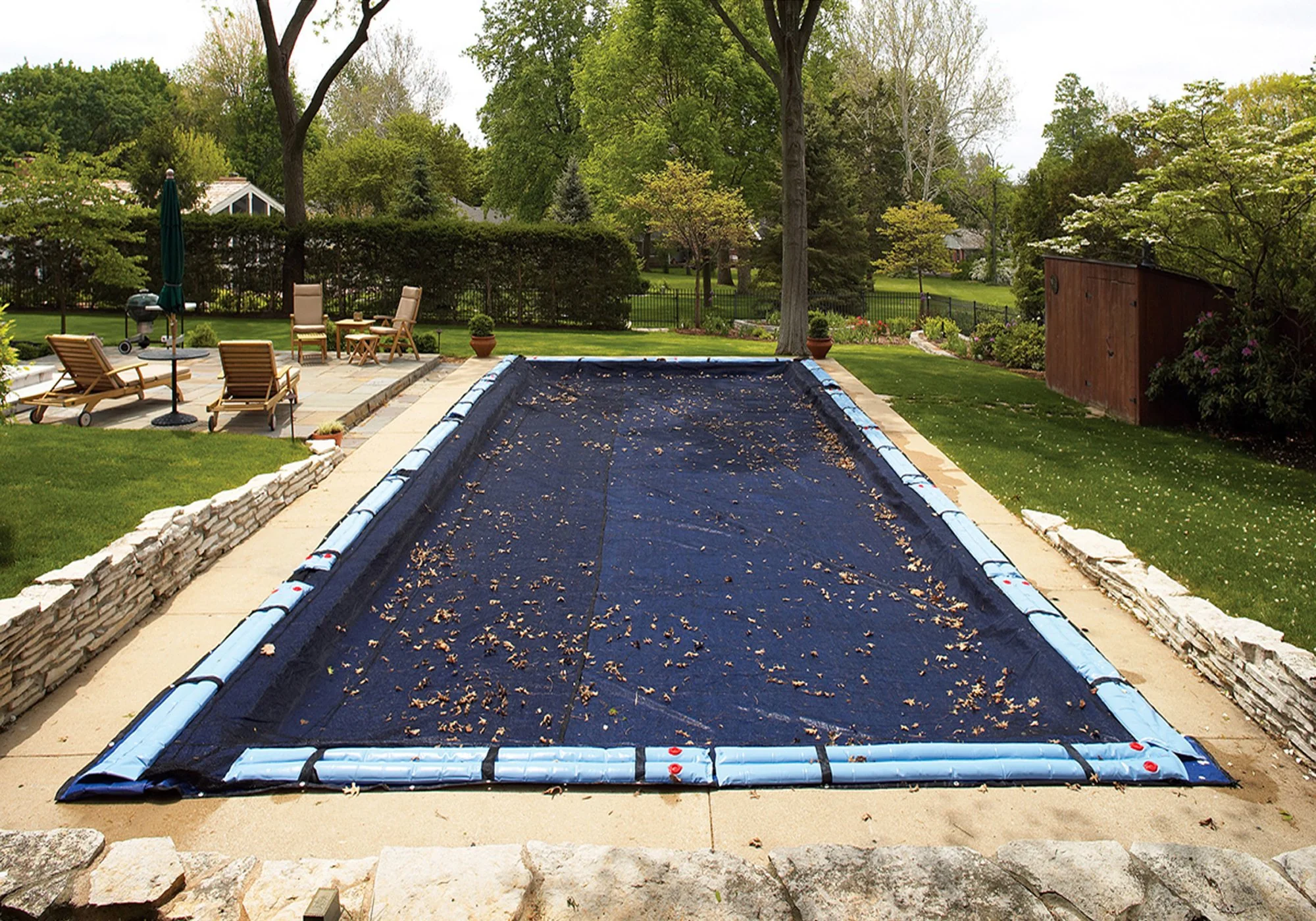Arctic Armor Leaf Net Rectangle In-Ground Swimming Pool Cover - Image 6