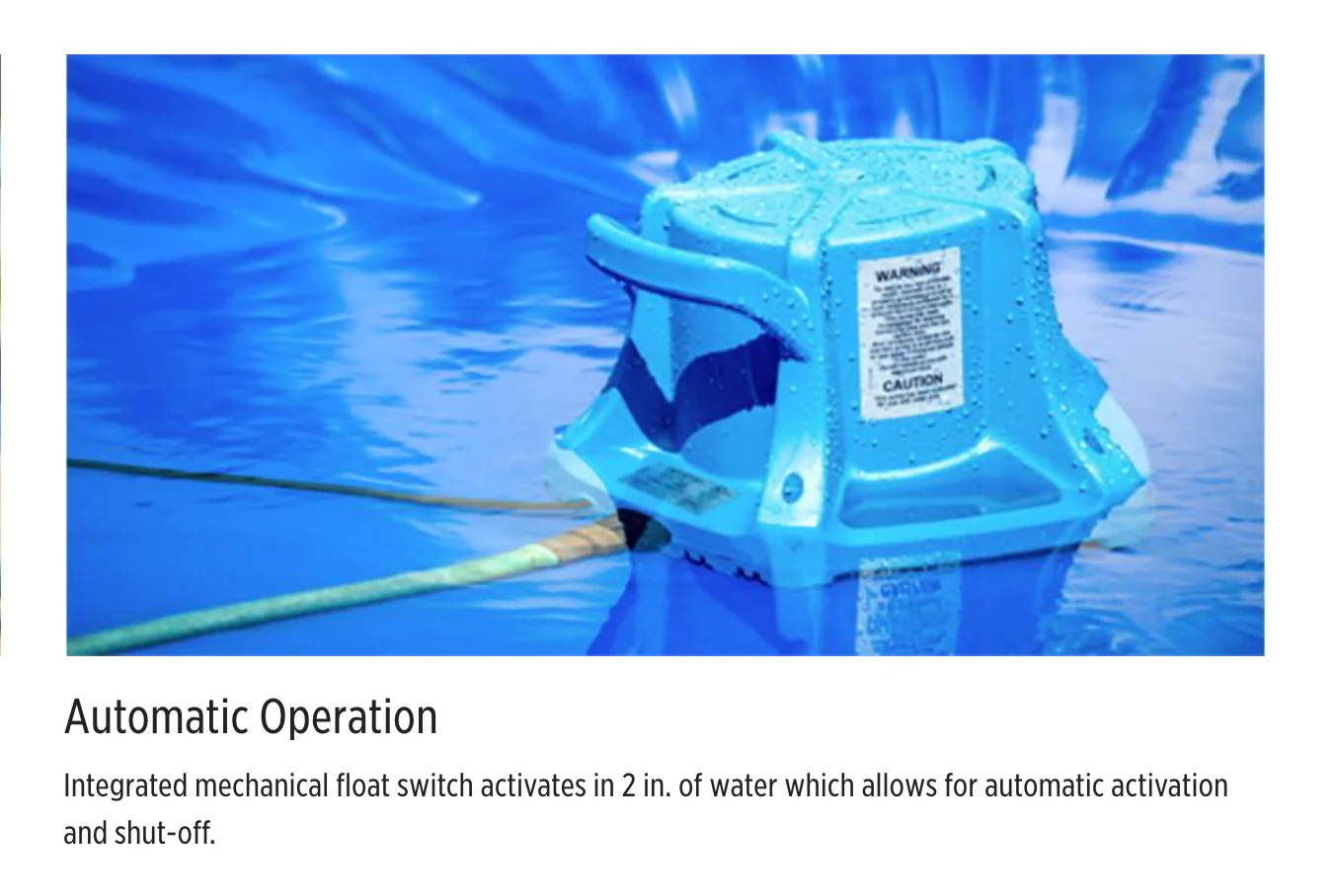 Little Giant Automatic Pool Cover Pump 1745 Max GPH w/ 25' Cord - Image 6