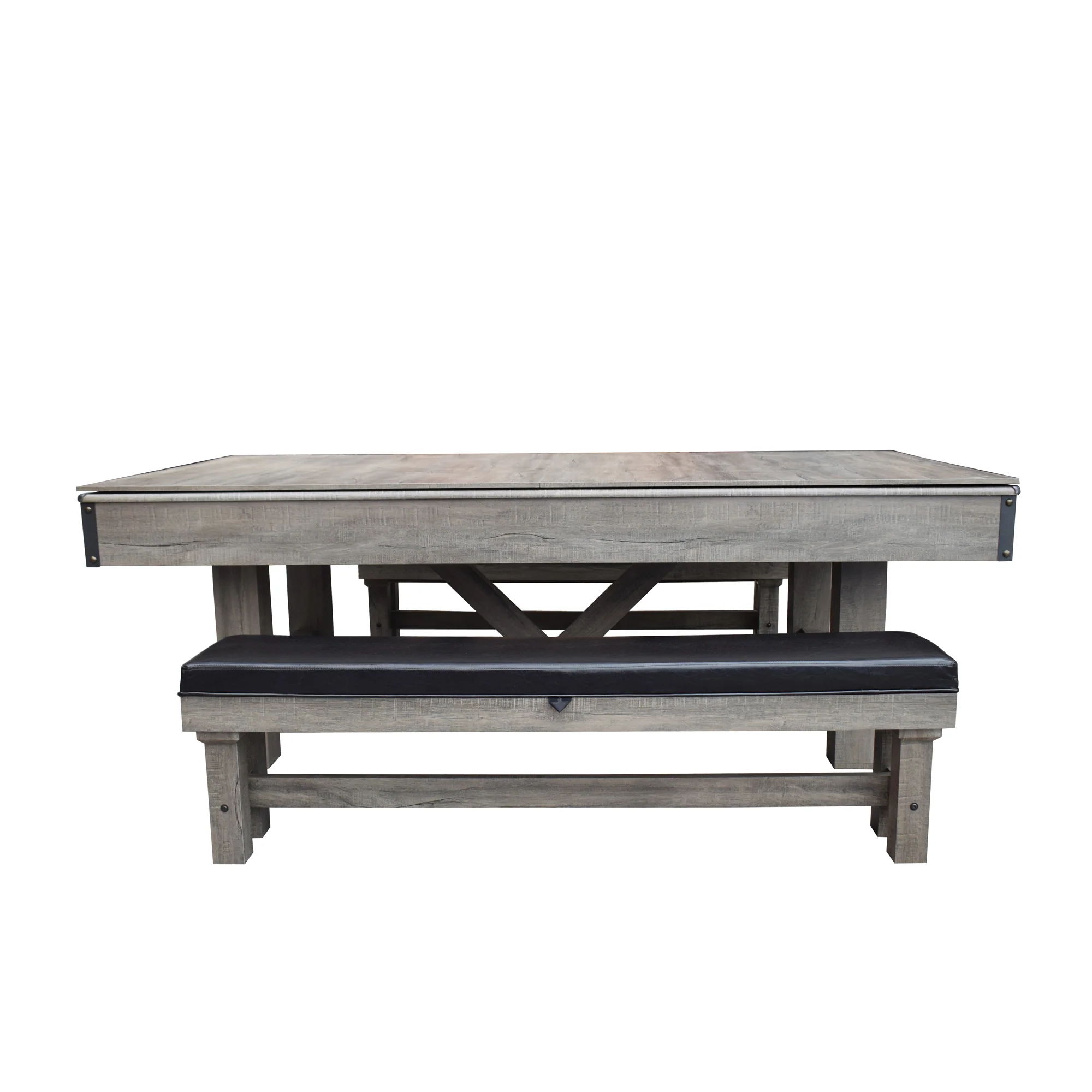 Logan 7-ft 3-in-1 Multi Game Dining Table w/ Benches and Ping Pong - Image 3