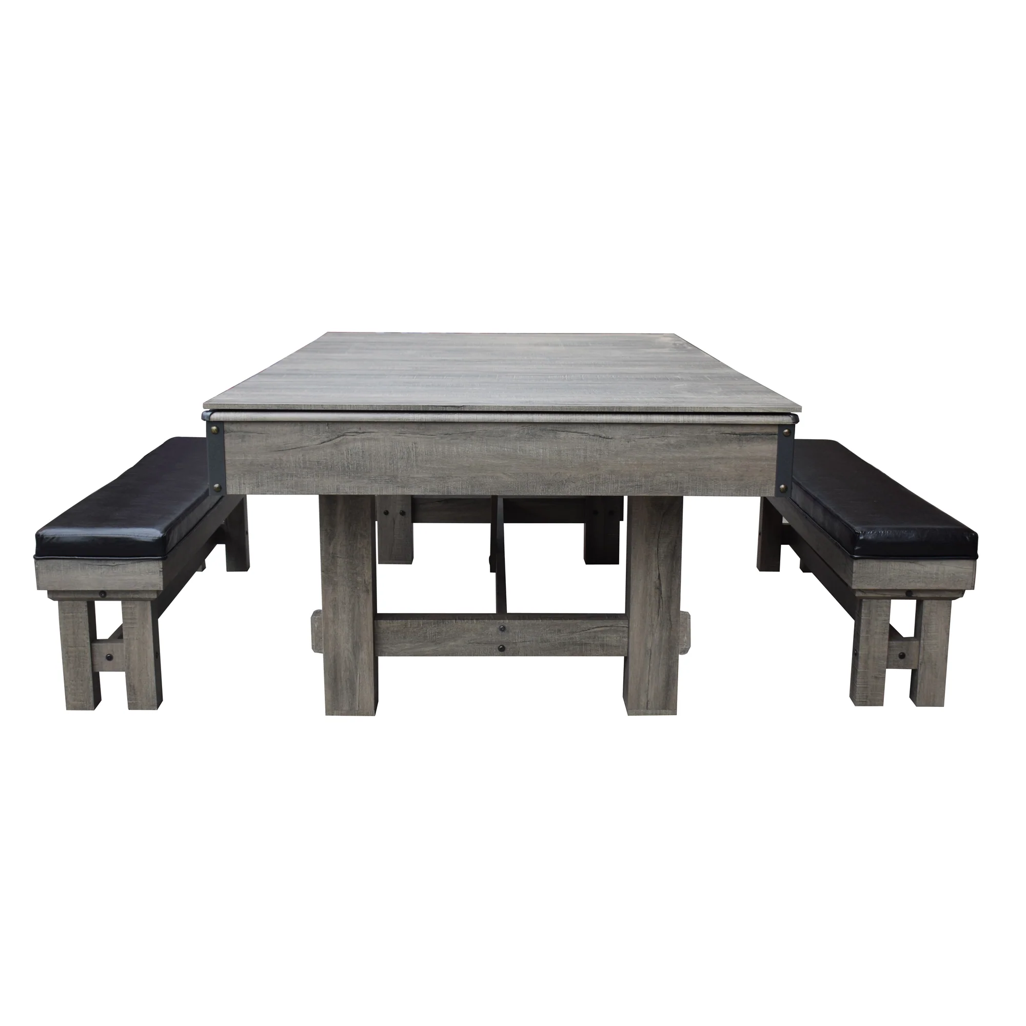Logan 7-ft 3-in-1 Multi Game Dining Table w/ Benches and Ping Pong - Image 5