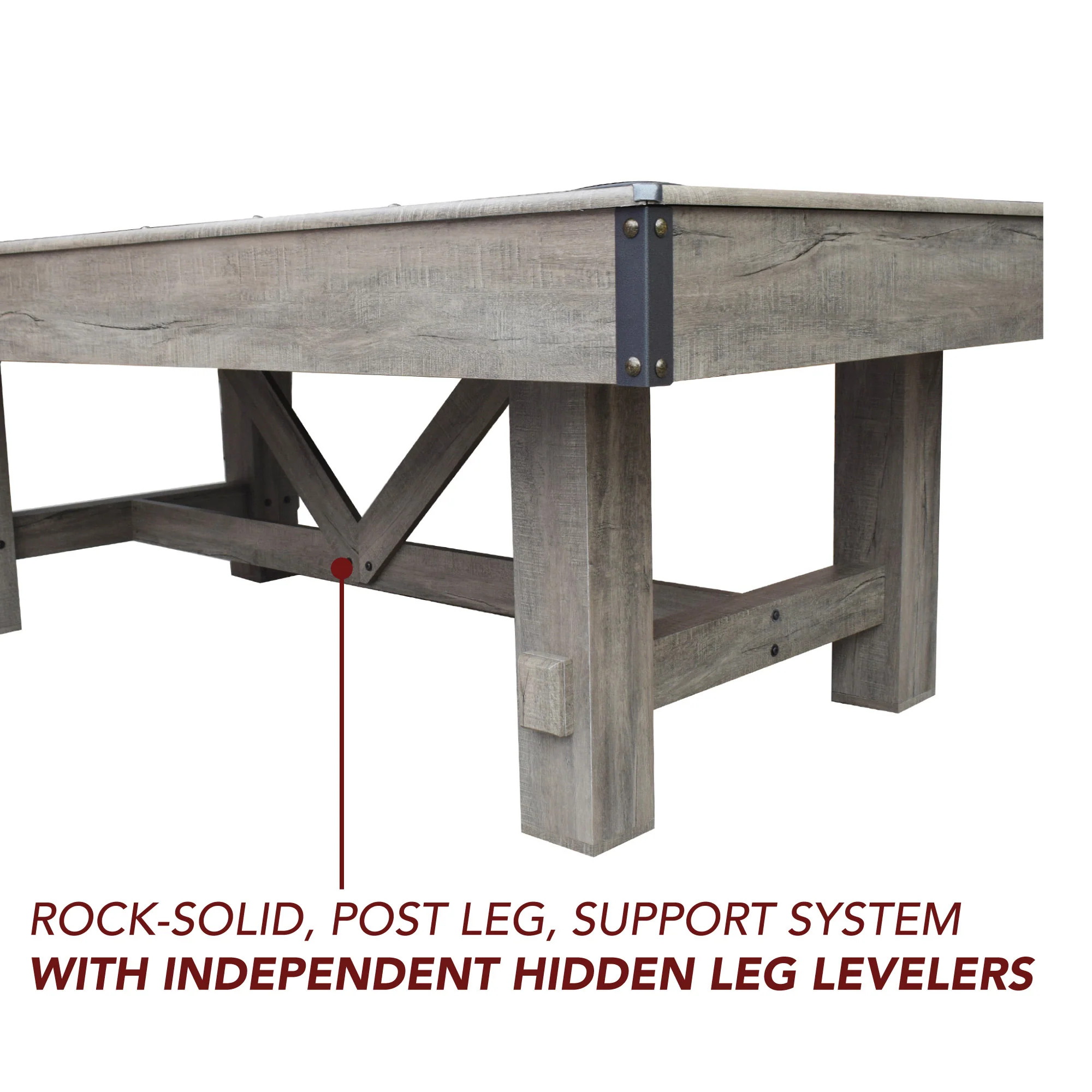 Logan 7-ft 3-in-1 Multi Game Dining Table w/ Benches and Ping Pong - Image 7