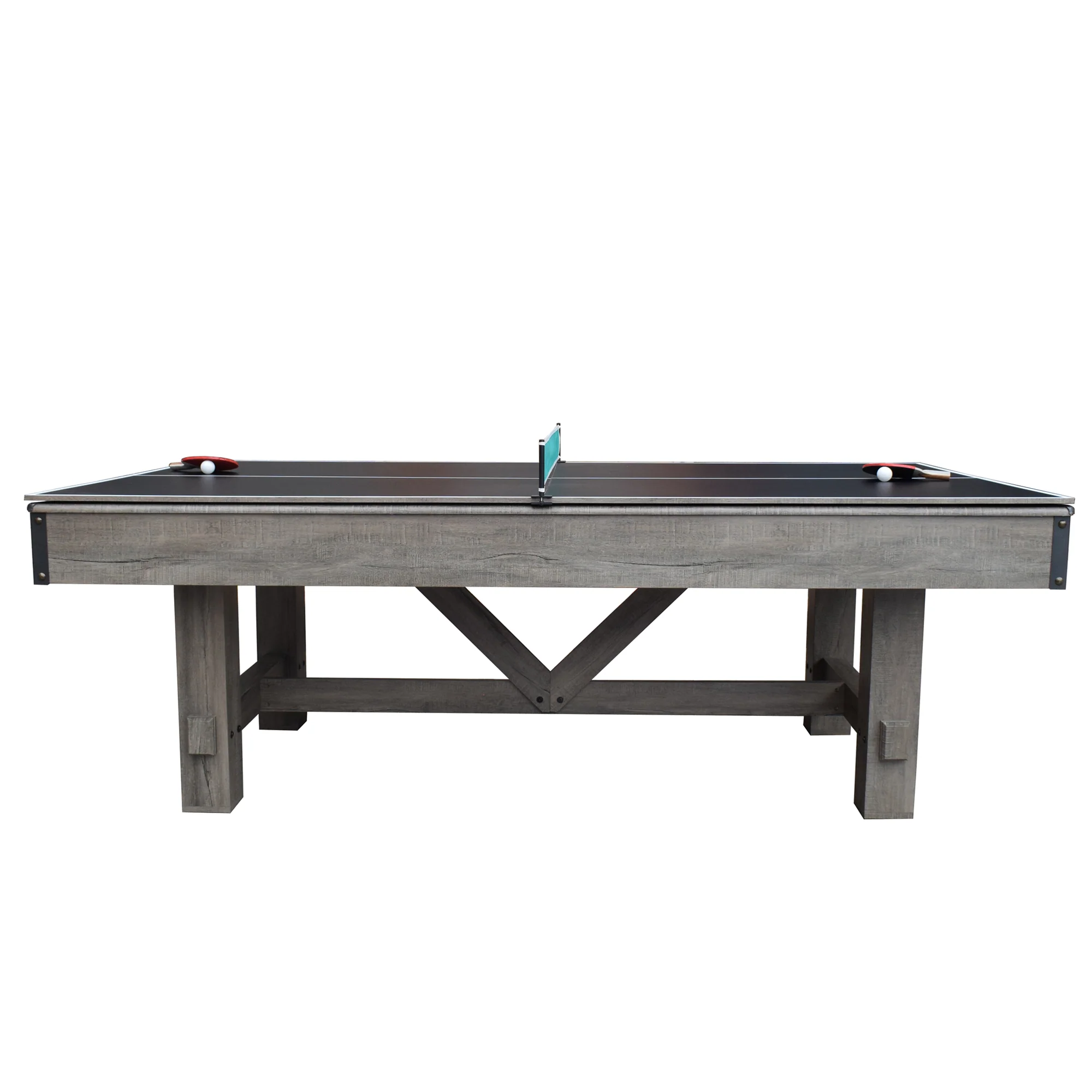 Logan 7-ft 3-in-1 Multi Game Dining Table w/ Benches and Ping Pong - Image 9