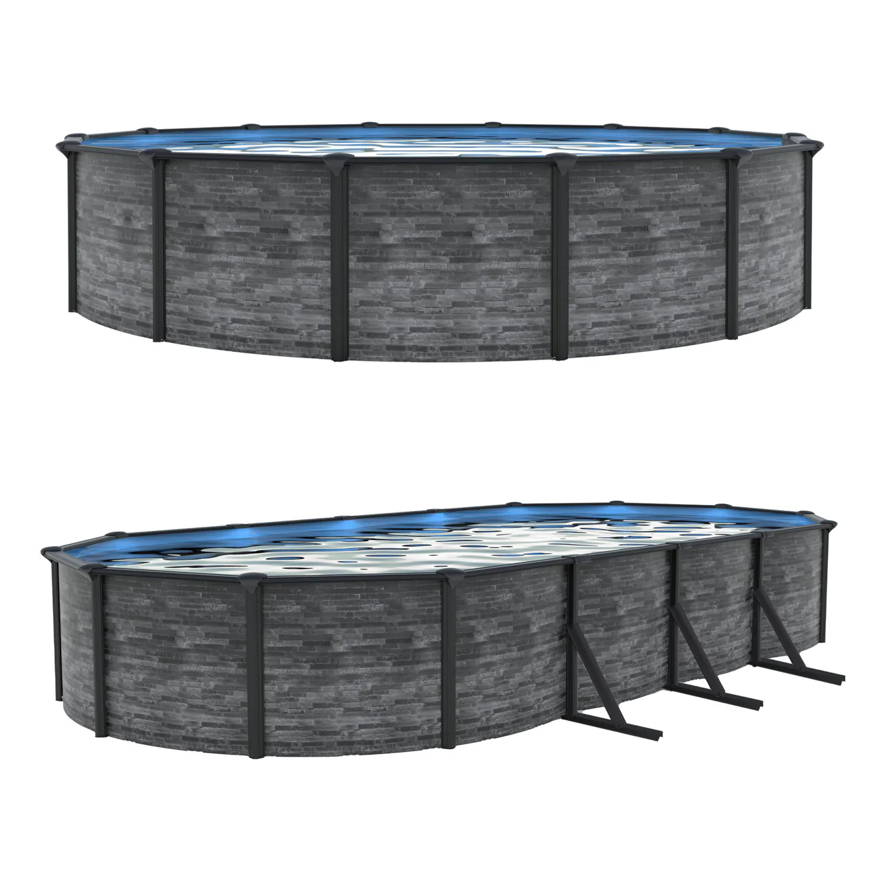 Marbella 52" Steel Wall Above Ground Pool Kit plus Starter Package
