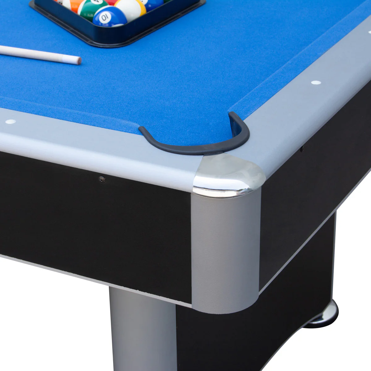 Maverick II 7-ft Pool Table with Table Tennis Top - Black with Blue Felt - Image 10