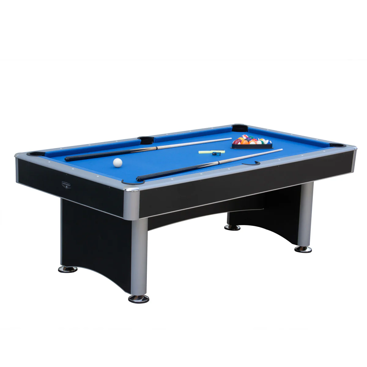 Maverick II 7-ft Pool Table with Table Tennis Top - Black with Blue Felt - Image 3