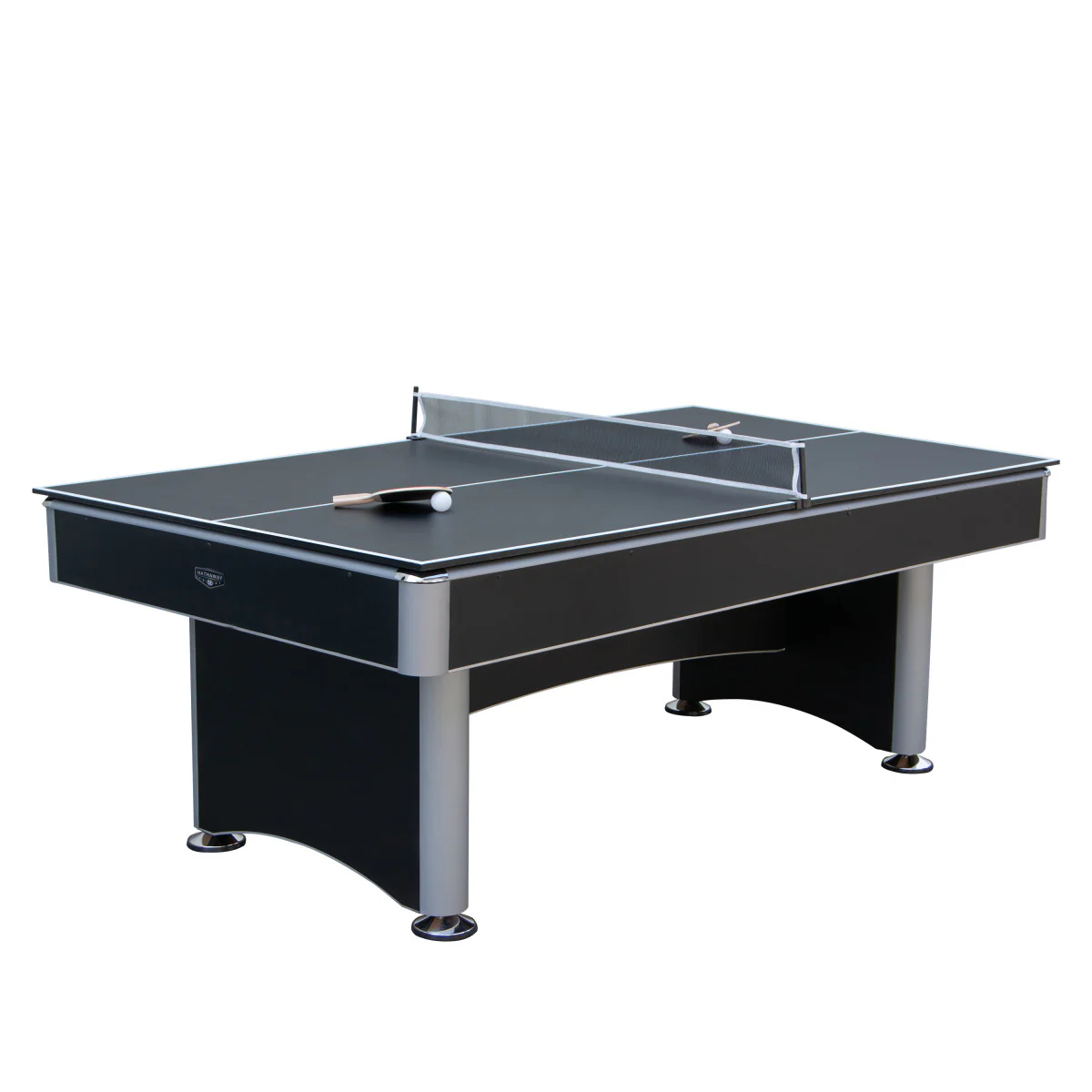 Maverick II 7-ft Pool Table with Table Tennis Top - Black with Blue Felt - Image 4