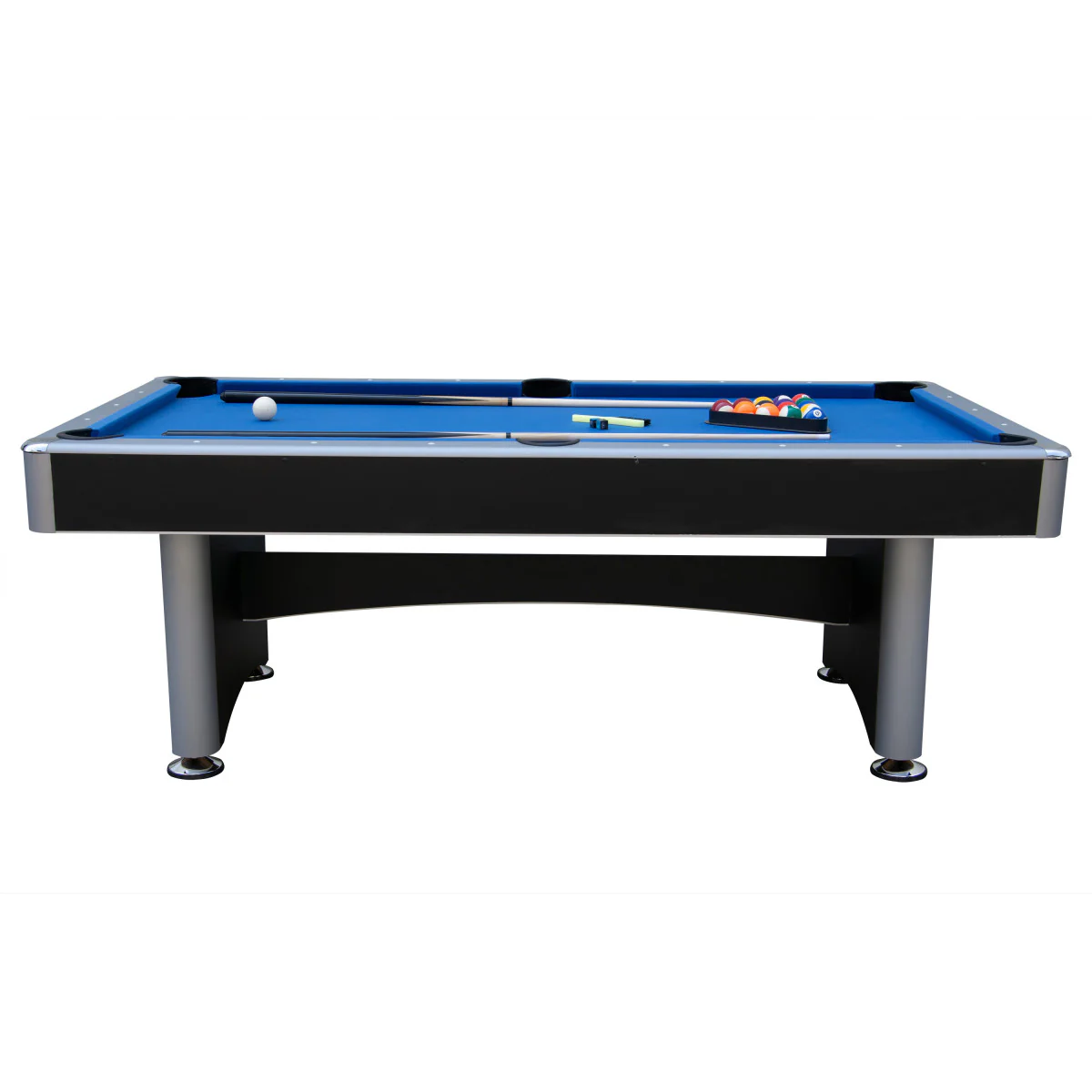 Maverick II 7-ft Pool Table with Table Tennis Top - Black with Blue Felt - Image 6