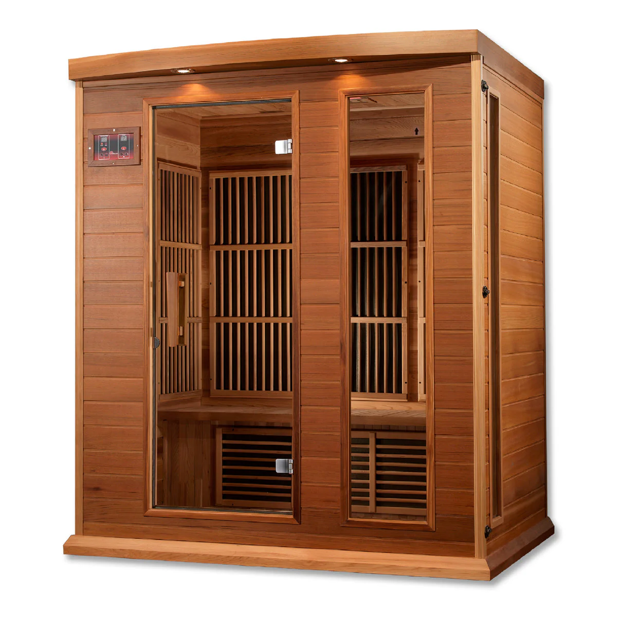 Maxxus 3 Person FAR Infrared Low EMF Sauna - Canadian Cedar - Image 3