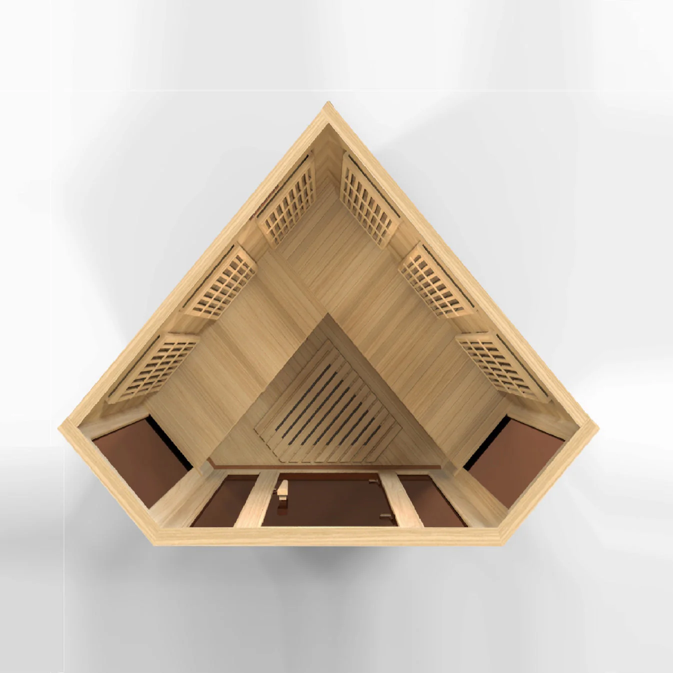 Maxxus 3 Person Low EMF FAR IR Corner Sauna - Image 7