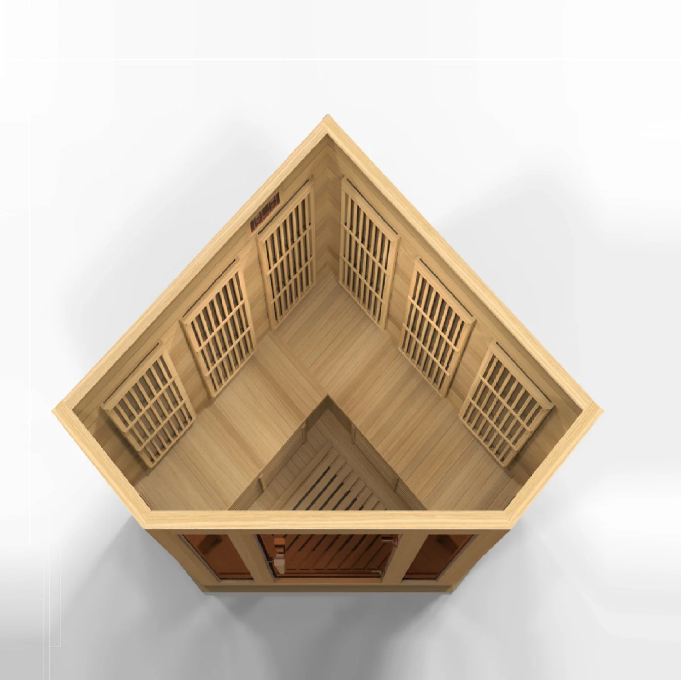 Maxxus 3 Person Low EMF FAR IR Corner Sauna - Image 8
