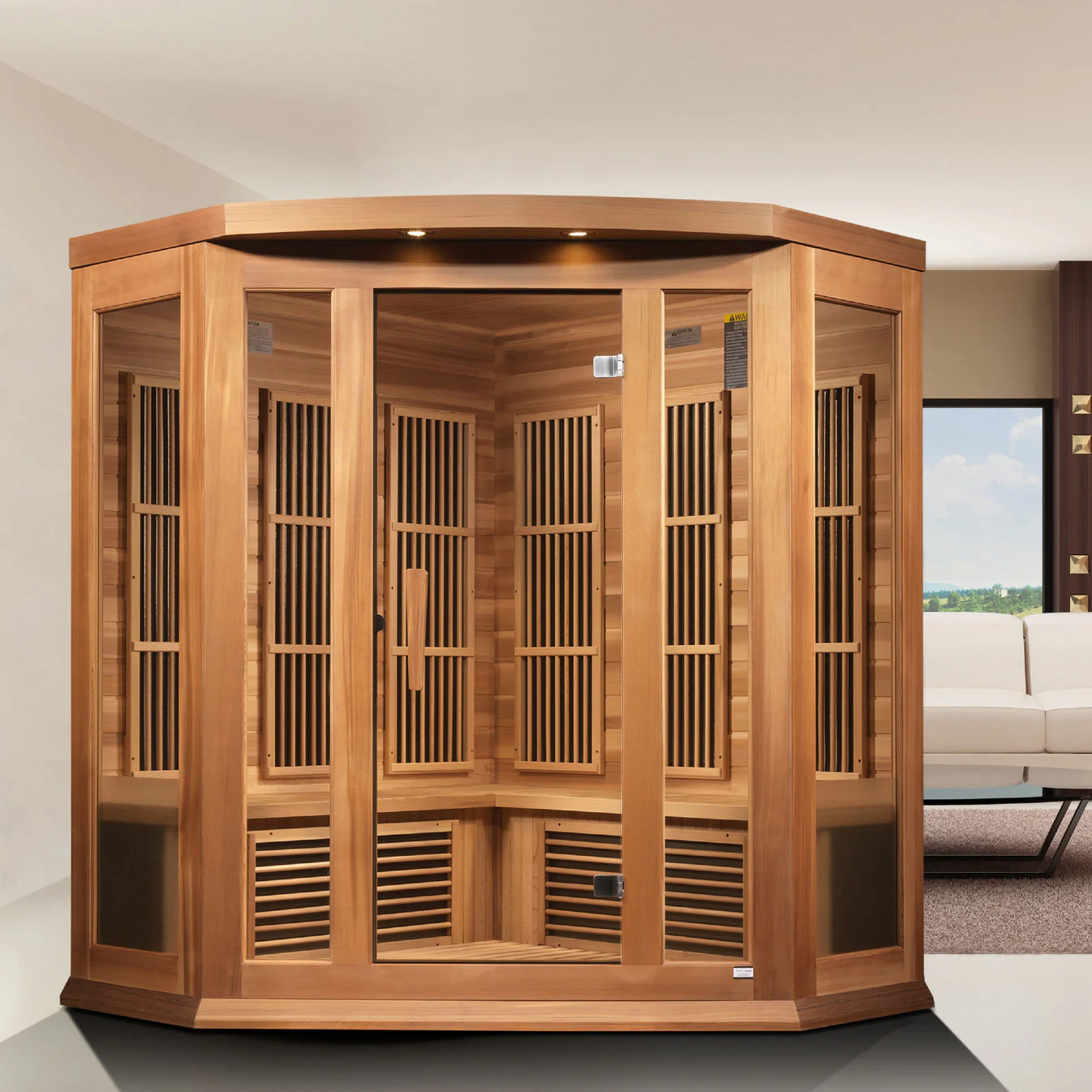 Maxxus 3 Person Low EMF FAR IR Sauna - Image 4