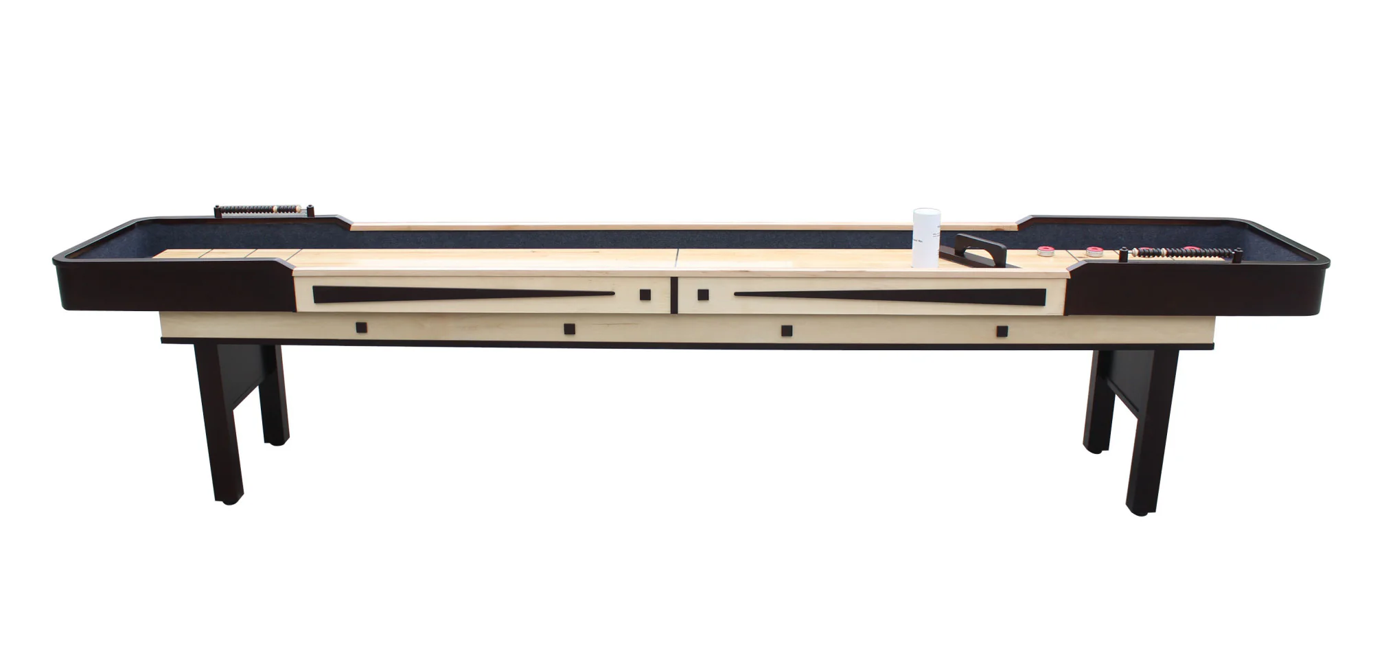 Merlot 9' or 12' Premium Pub Style Shuffleboard Table - Espresso Finish - Image 4