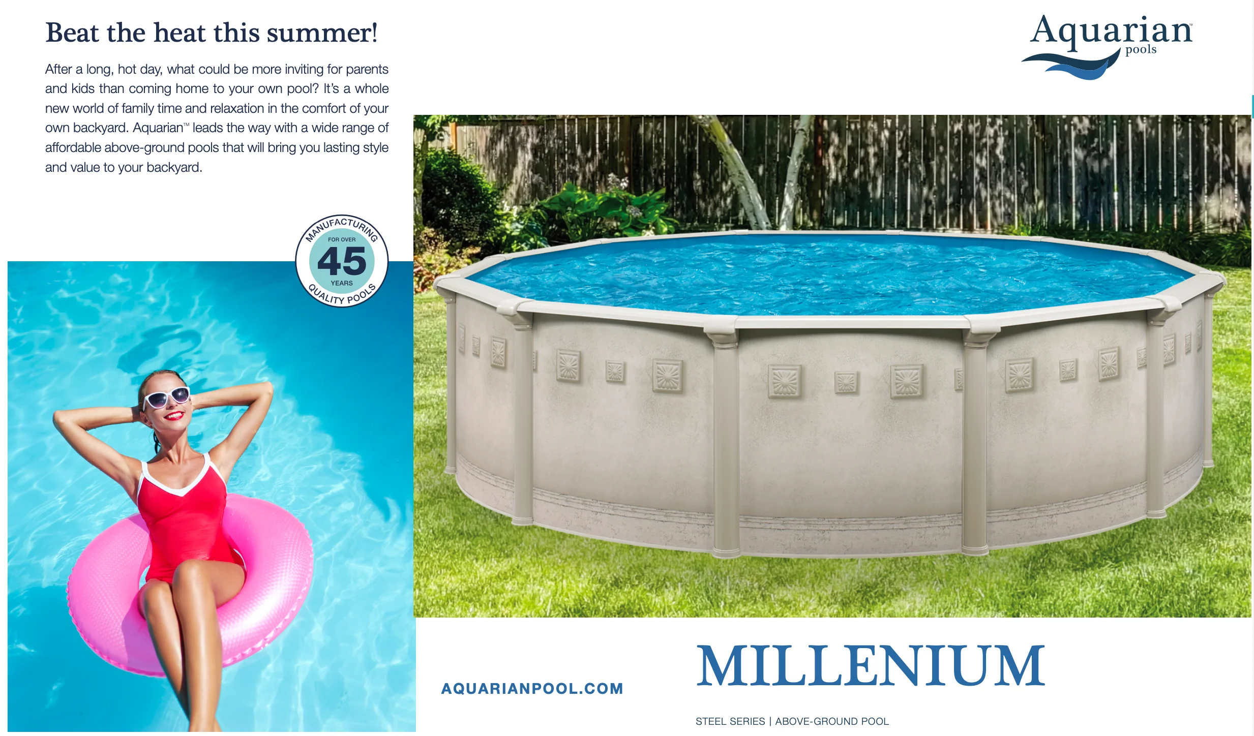 Millennium 52" Tall Steel Above Ground Pool Kit plus Starter Package - Image 3