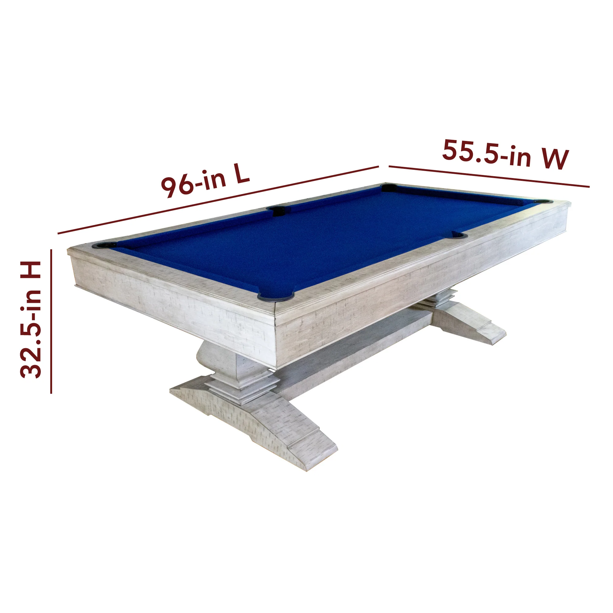 Montecito 8' Billiards Pool Table - Driftwood Finish - Image 4