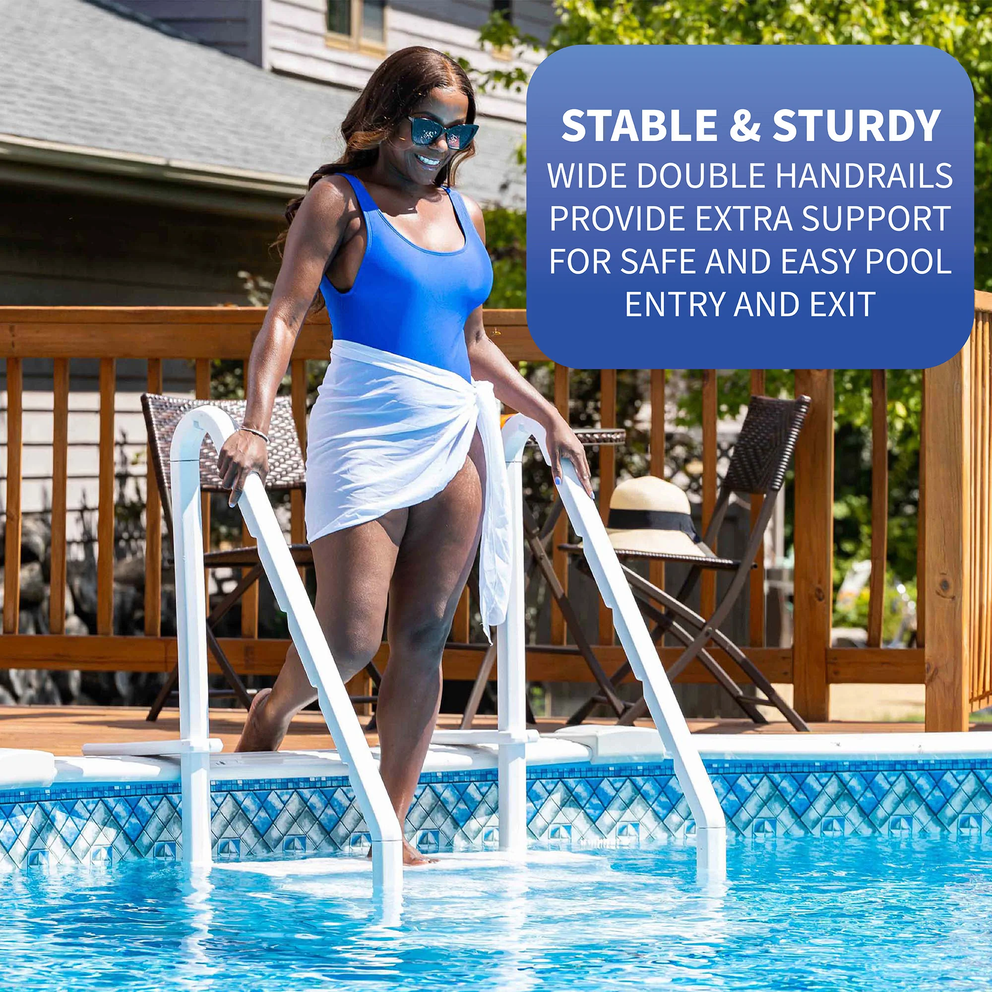 Blue Wave In-Pool Easy Entry Step for Above Ground Swimming Pools - Image 11