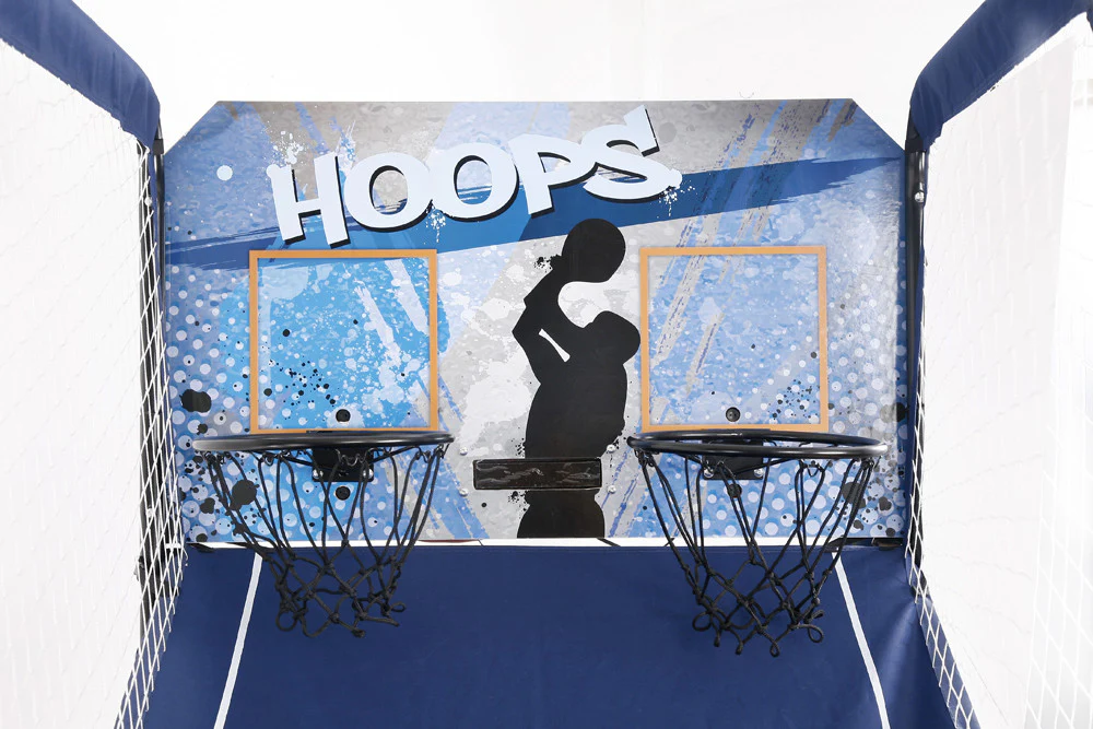 Carmelli Dual Hoops Arcade Style 2 Player Electronic Scoring Basketball Game - Image 5