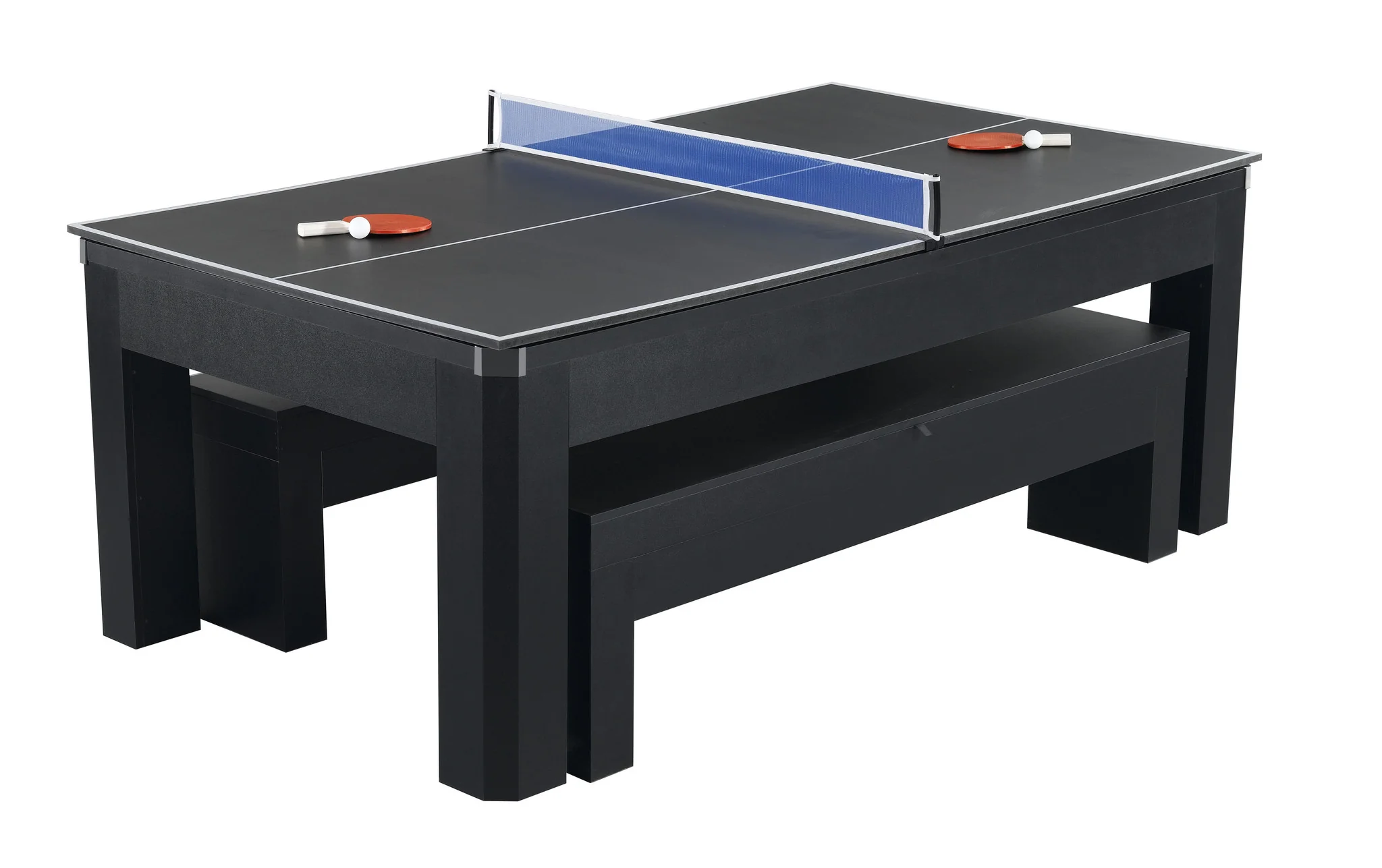 Park Avenue 7' Combo Dining Pool Table plus Table Tennis Set Black - Image 7