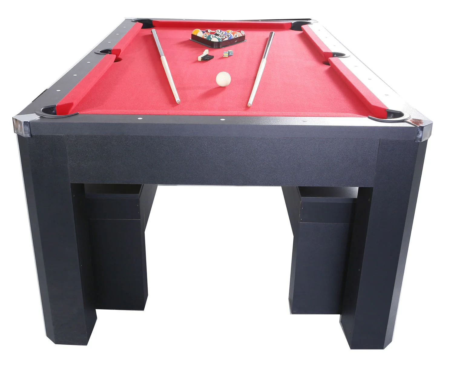 Park Avenue 7' Combo Dining Pool Table plus Table Tennis Set Black - Image 9