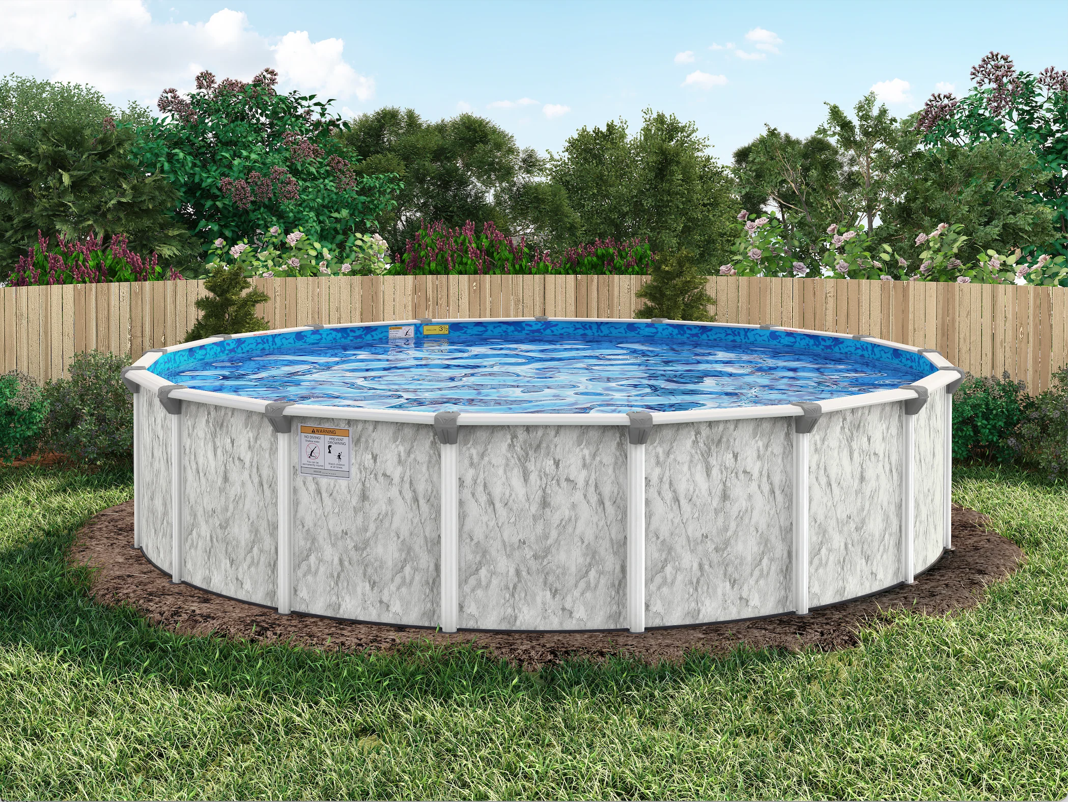 Ocean Current 54" Tall Resin Above Ground Pool Kit plus Starter Package - Image 5
