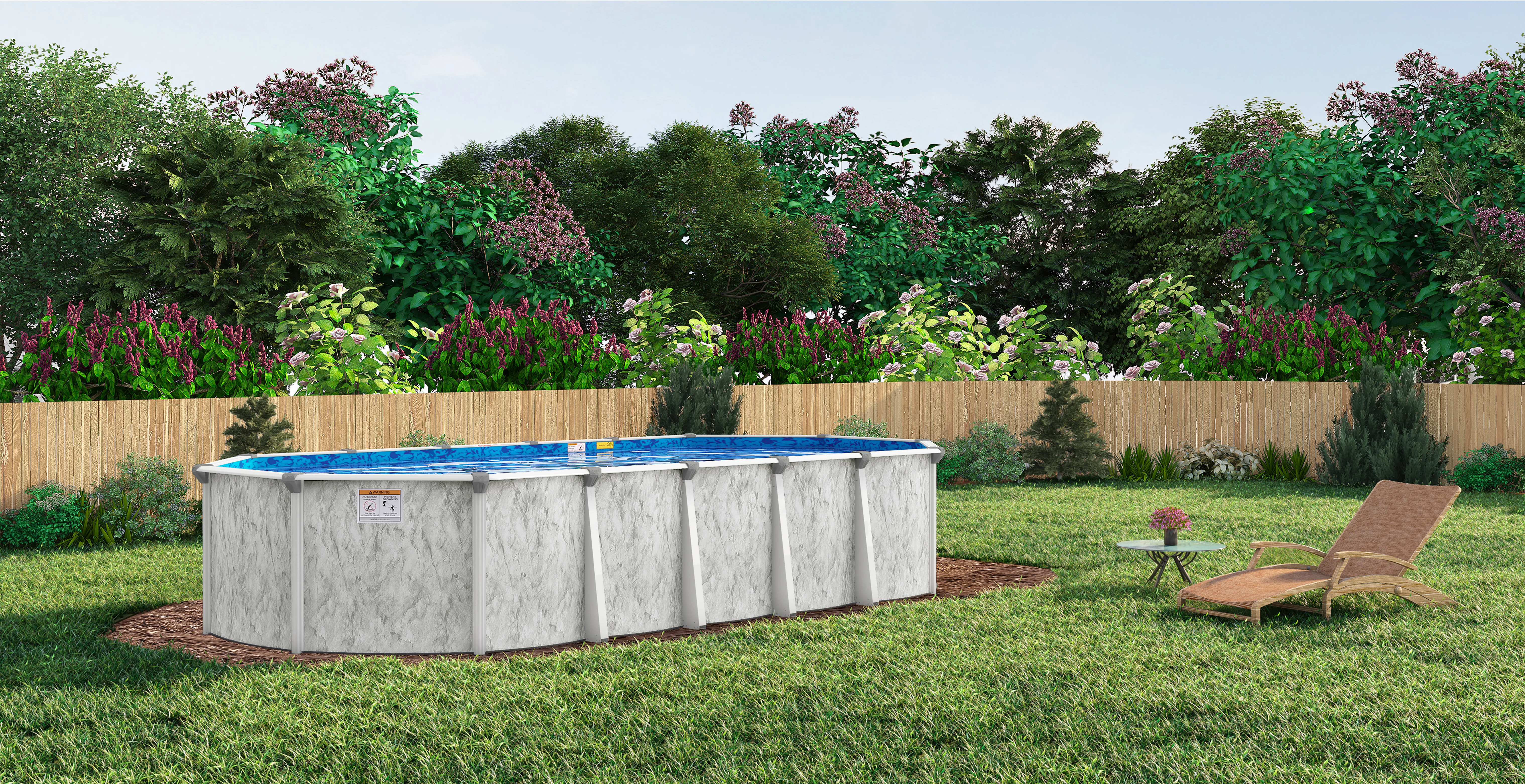 Ocean Current 54" Tall Resin Above Ground Pool Kit plus Starter Package - Image 6