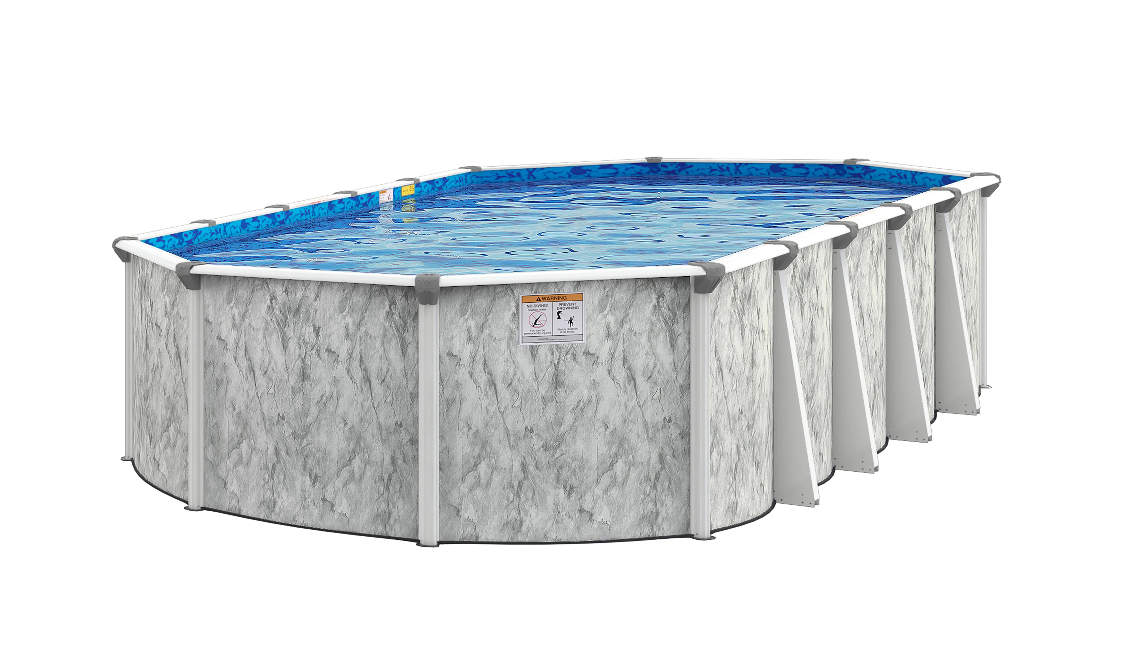 Ocean Current 54" Tall Resin Above Ground Pool Kit plus Starter Package - Image 7