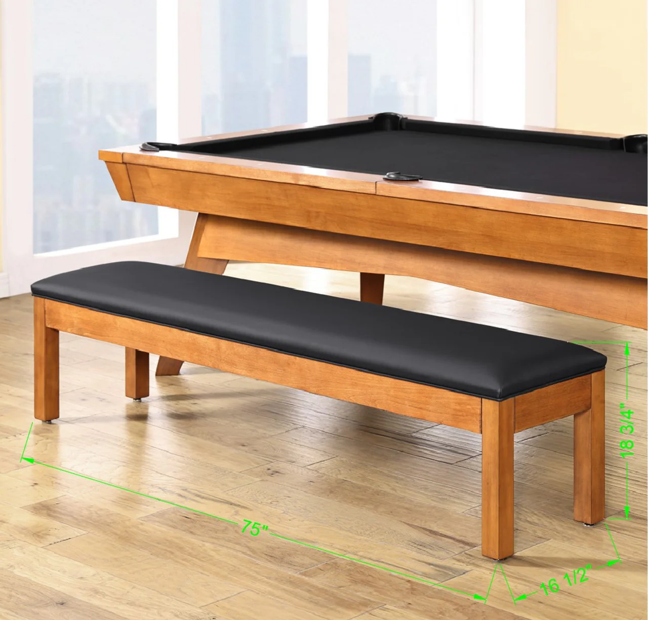 Copenhagen 8' Slate Pool Table - Image 3