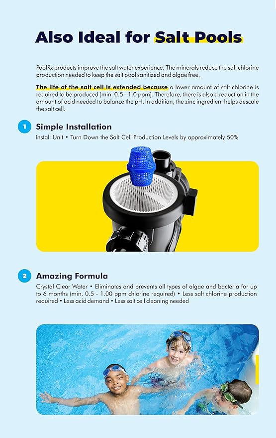 PoolRX+ Pool Ionizer Unit 7.5k-20k Gallons Pool Mineral Purification System - Image 5