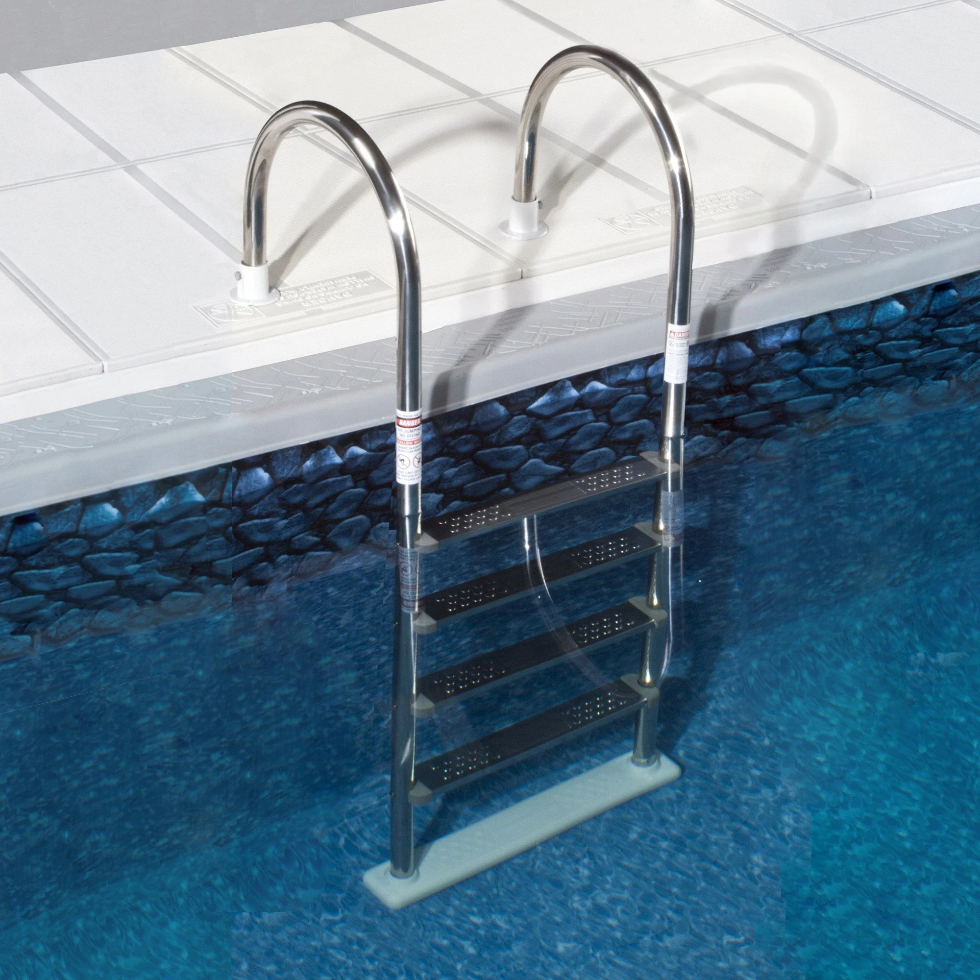 Premium Stainless Steel In-Pool Ladder for Above Ground Pools - Image 2
