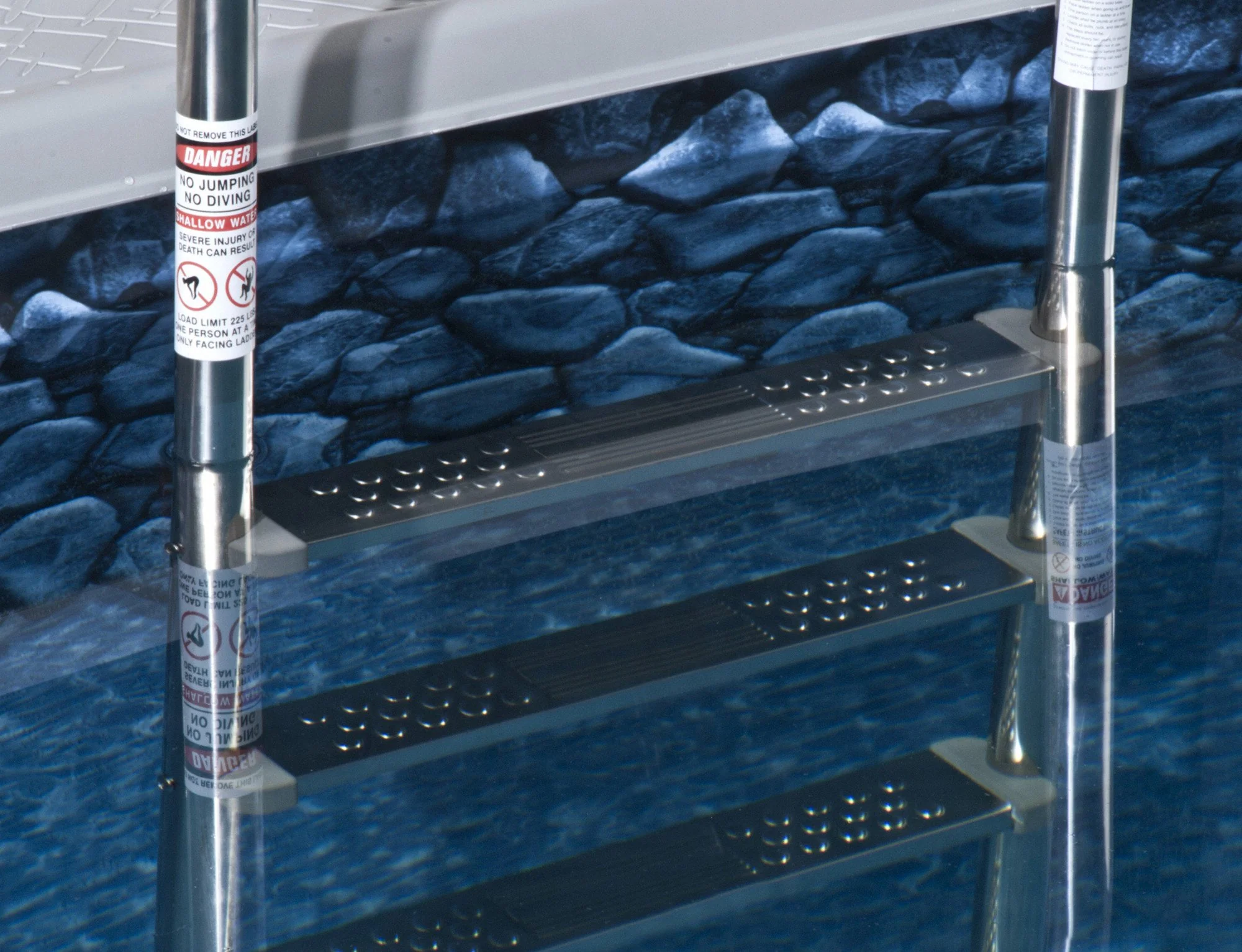Premium Stainless Steel Reverse Bend In-Pool Ladder for Above Ground Pools - Image 2